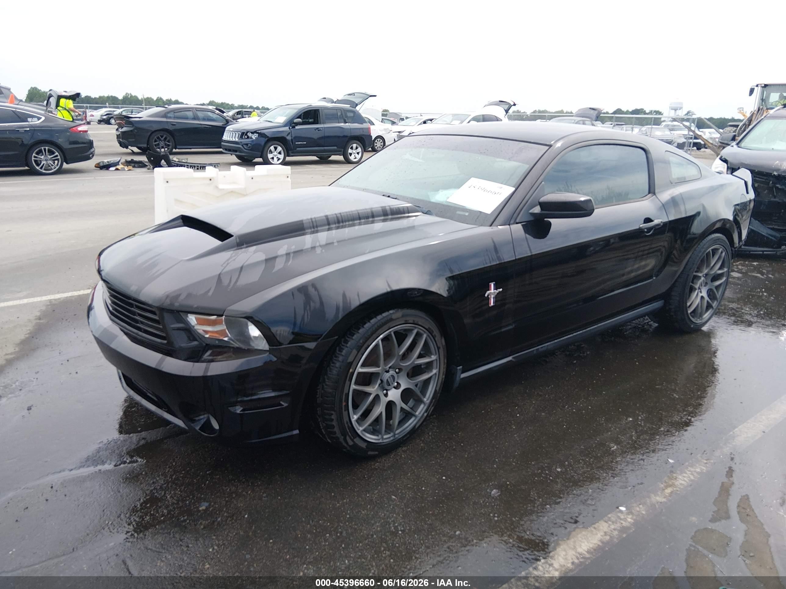 2012 Ford Mustang V6 Premium Black vin: 1ZVBP8AM8C5246691
