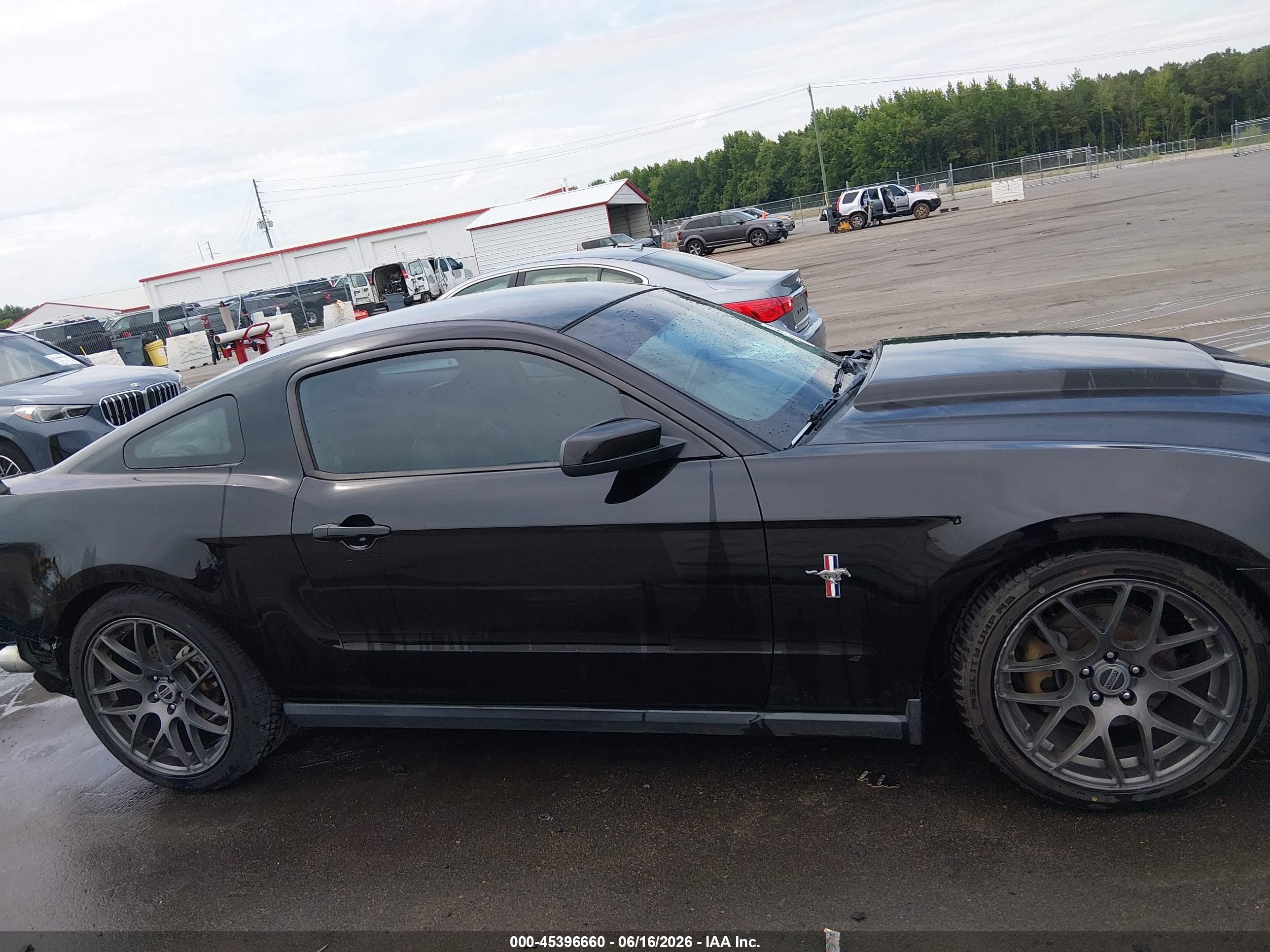 2012 Ford Mustang V6 Premium Black vin: 1ZVBP8AM8C5246691
