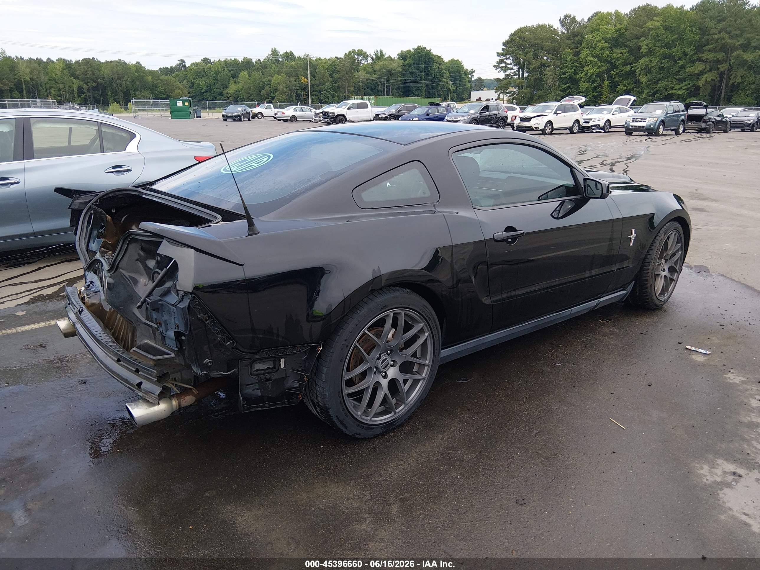2012 Ford Mustang V6 Premium Black vin: 1ZVBP8AM8C5246691