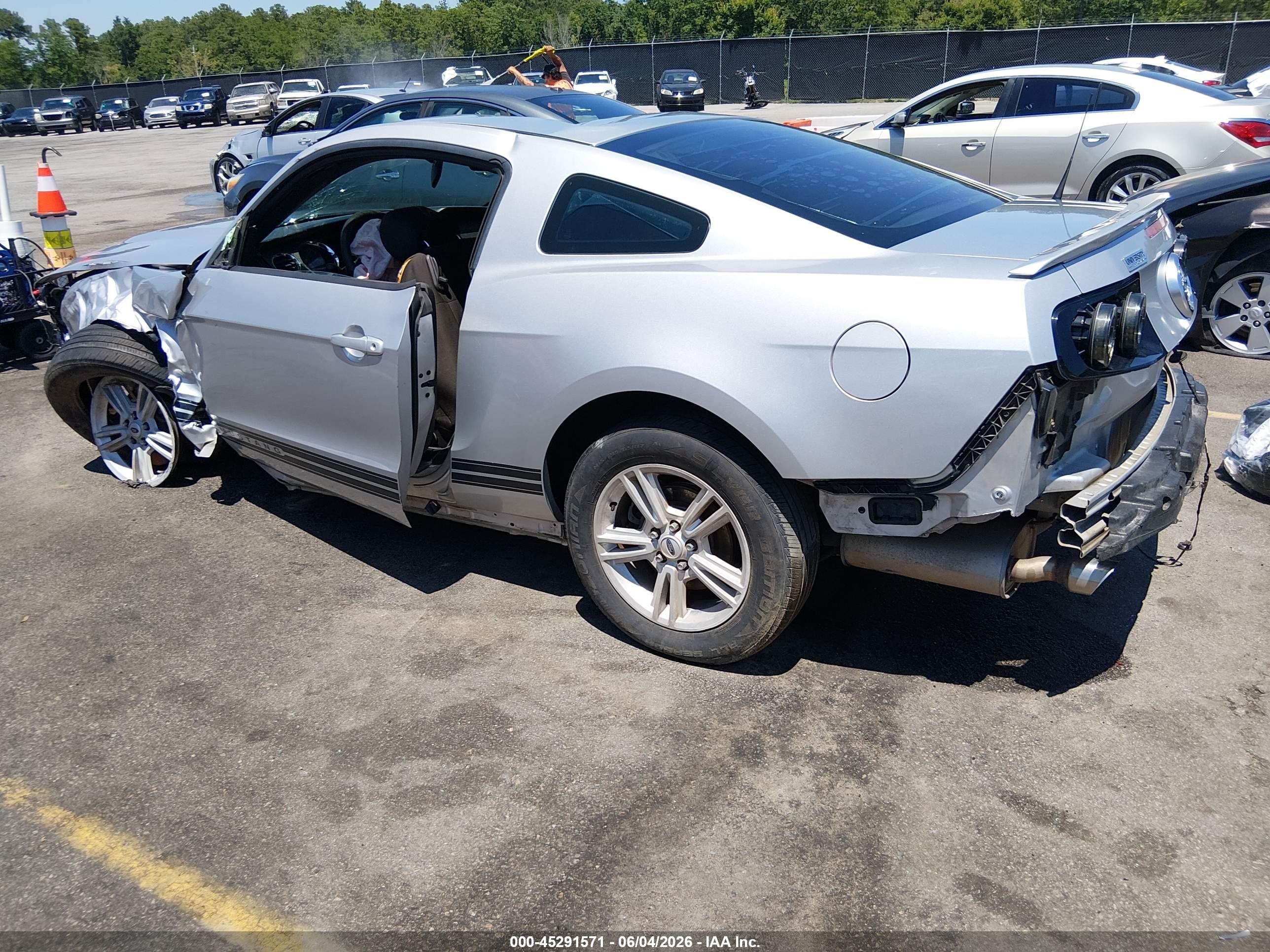 2012 Ford Mustang V6 Gray vin: 1ZVBP8AM8C5258324