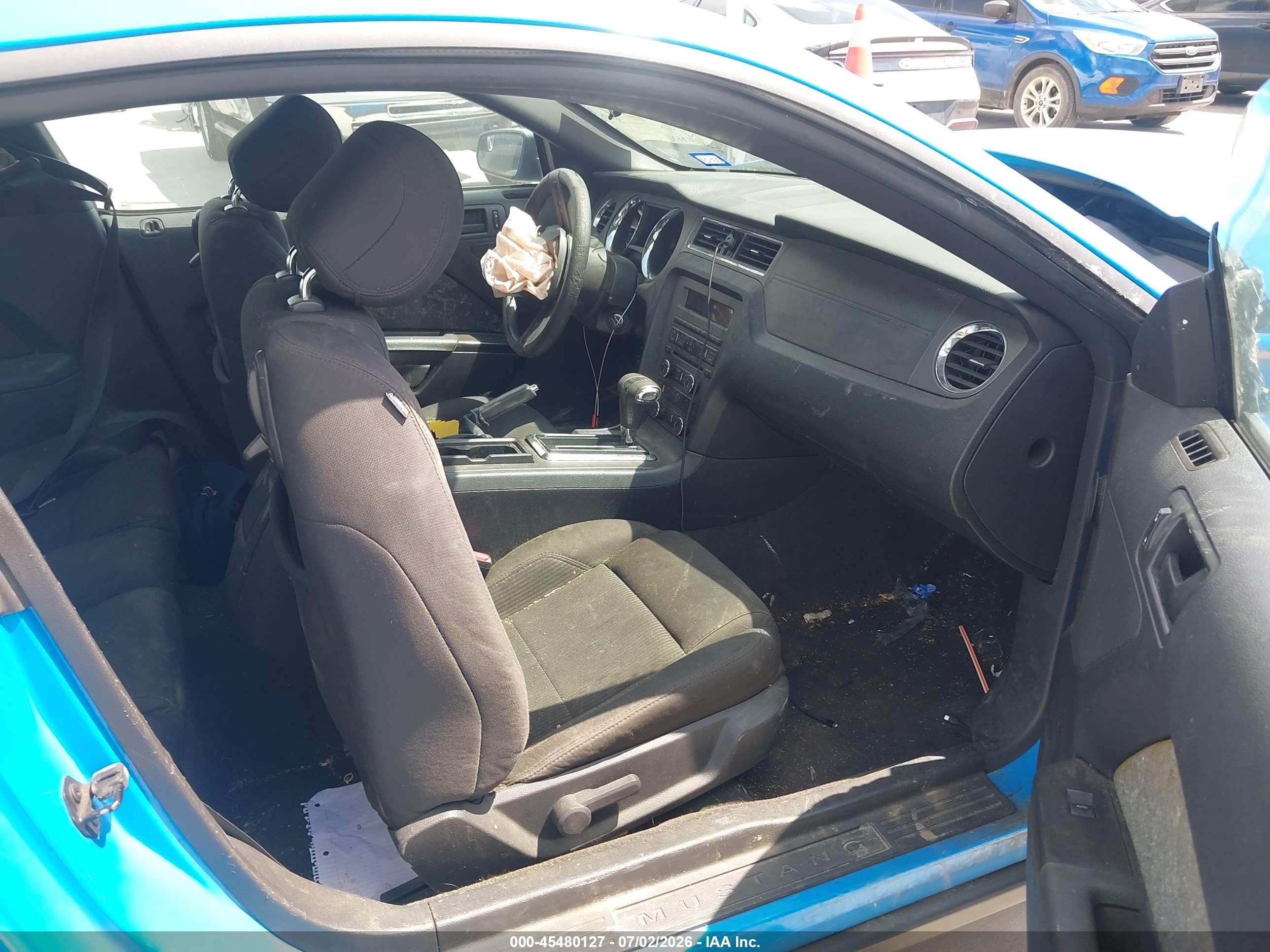 2012 Ford Mustang V6/v6 Premium Blue vin: 1ZVBP8AM8C5268769