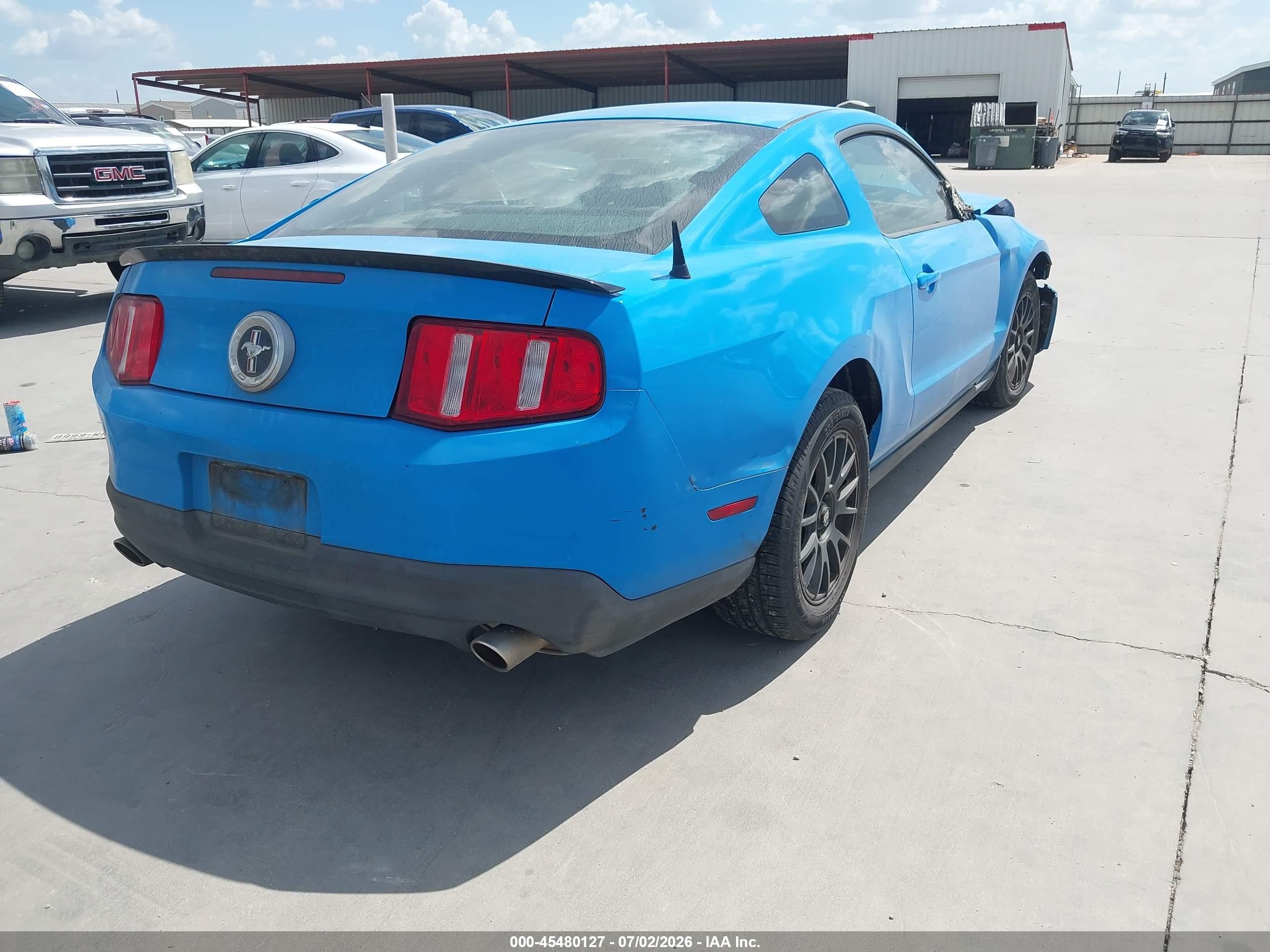 2012 Ford Mustang V6/v6 Premium Blue vin: 1ZVBP8AM8C5268769