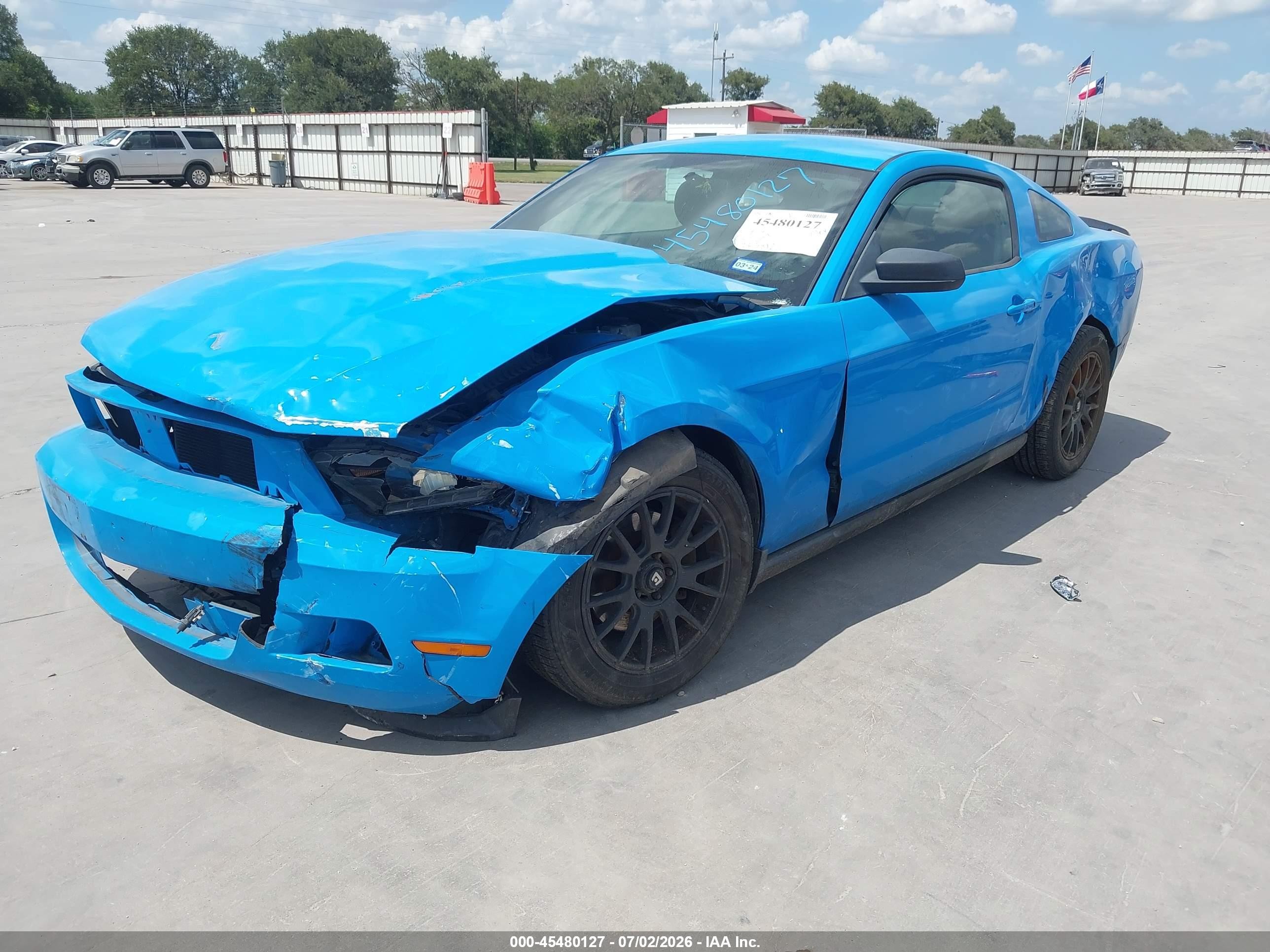 2012 Ford Mustang V6/v6 Premium Blue vin: 1ZVBP8AM8C5268769