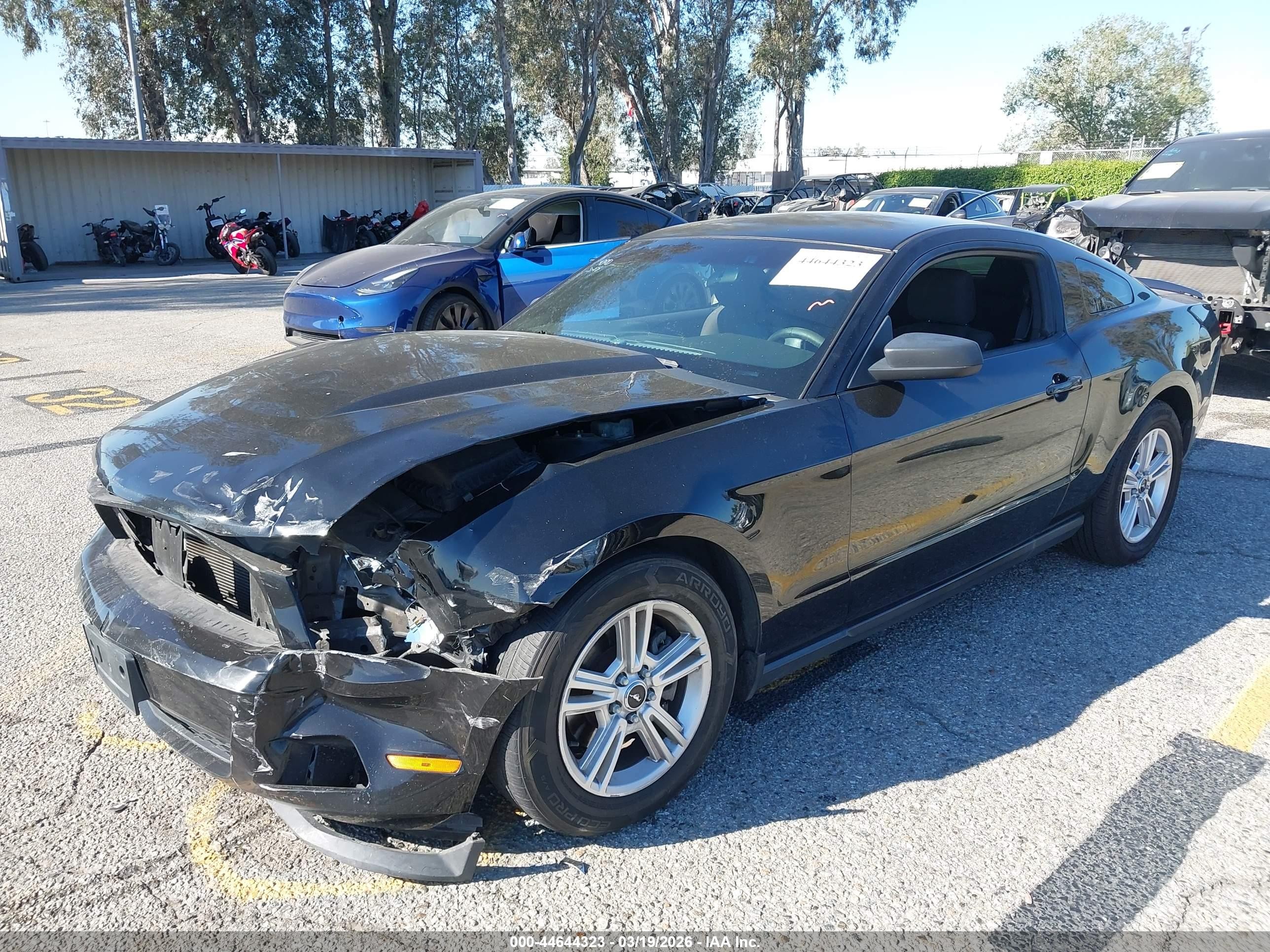 2012 Ford Mustang V6 Black vin: 1ZVBP8AM8C5287466