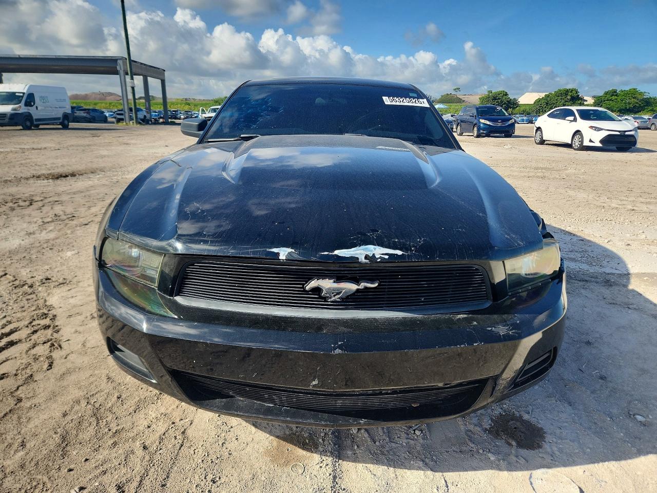 2012 Ford Mustang Black vin: 1ZVBP8AM8C5287998