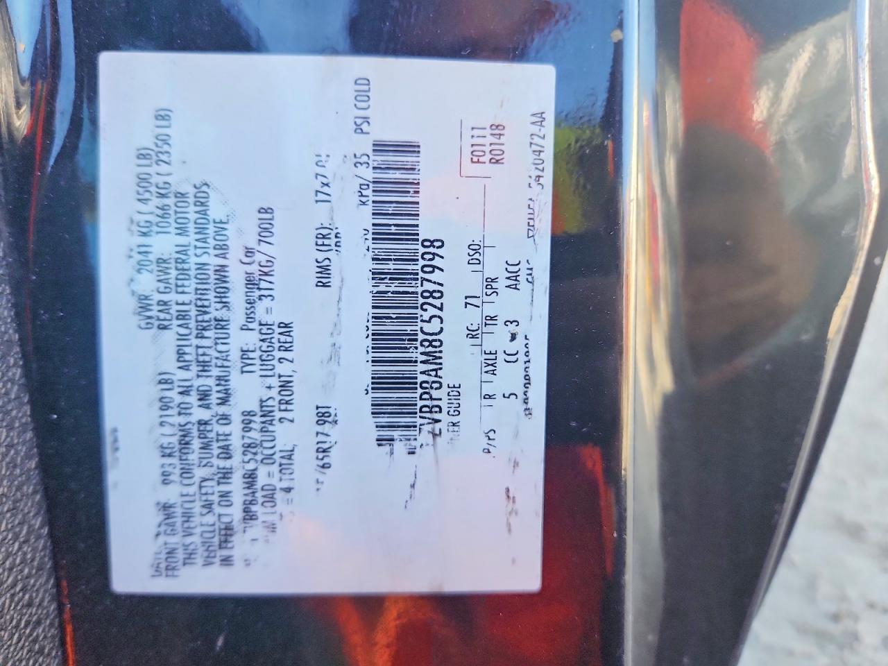 2012 Ford Mustang Black vin: 1ZVBP8AM8C5287998