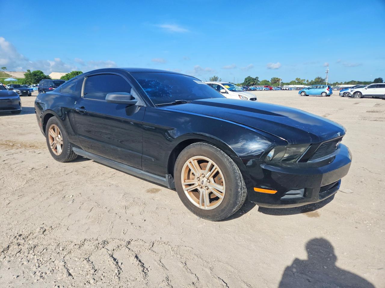 2012 Ford Mustang Black vin: 1ZVBP8AM8C5287998