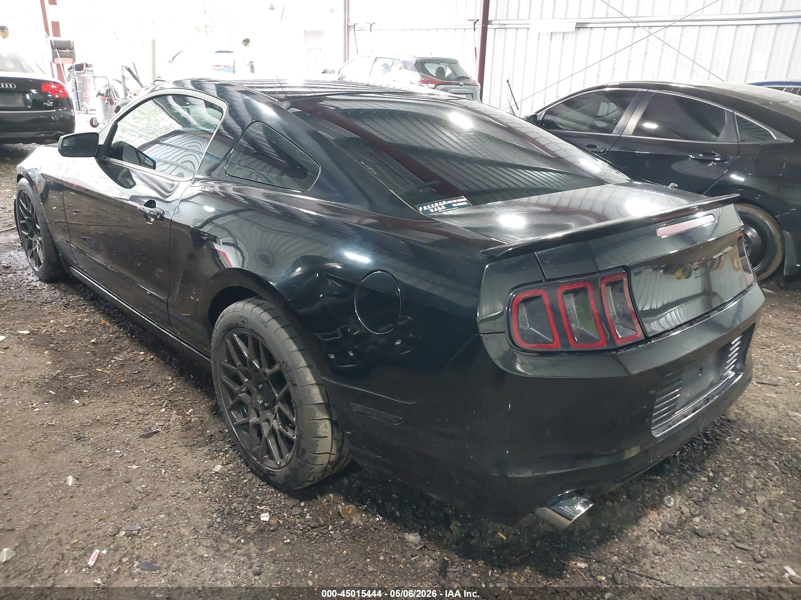 2013 Ford Mustang V6 Black vin: 1ZVBP8AM8D5205849