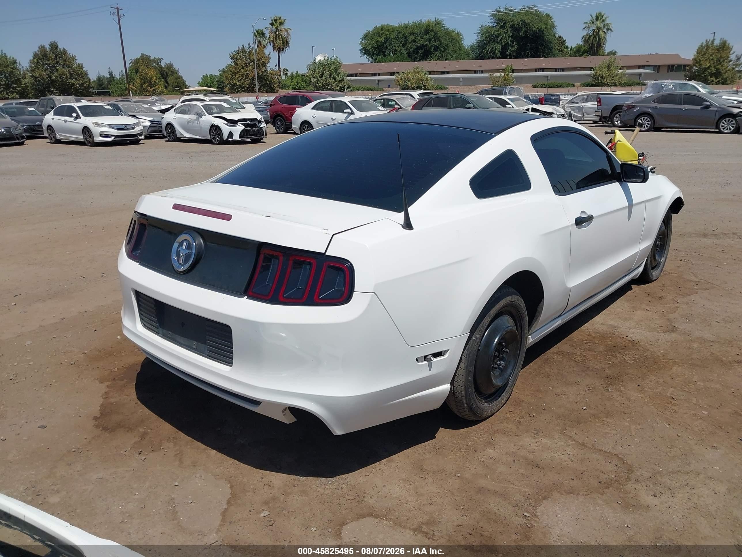 2013 Ford Mustang V6 White vin: 1ZVBP8AM8D5246563
