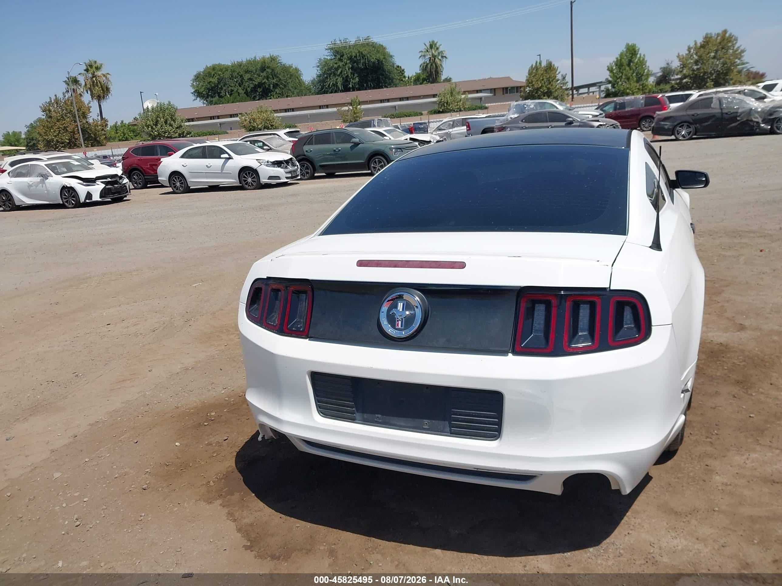 2013 Ford Mustang V6 White vin: 1ZVBP8AM8D5246563