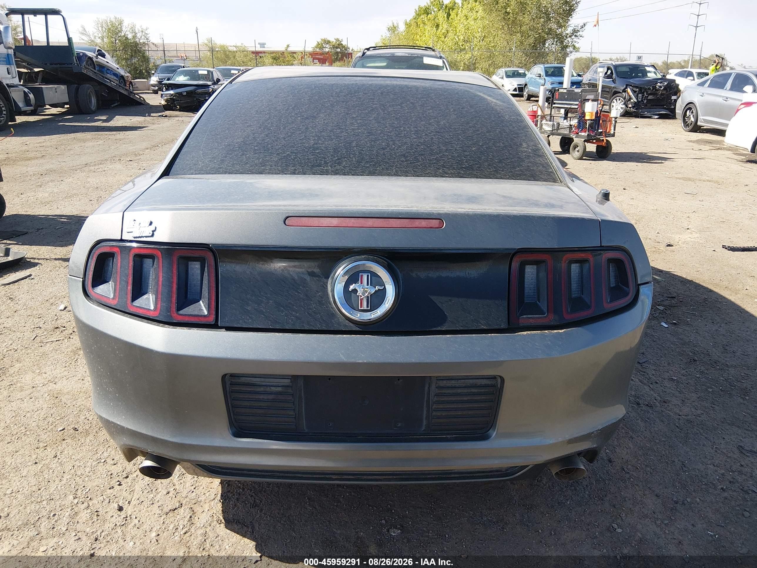 2013 Ford Mustang   Gray vin: 1ZVBP8AM8D5249785