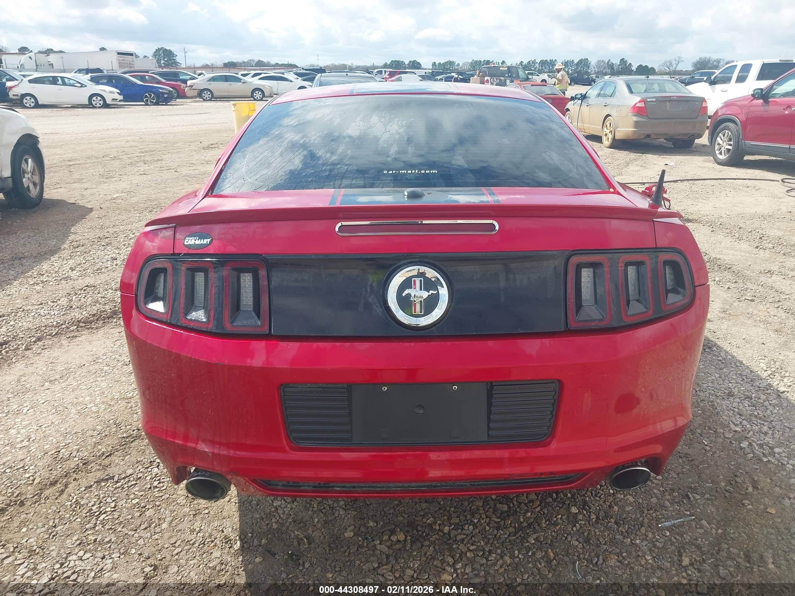 2013 Ford Mustang V6 Premium Red vin: 1ZVBP8AM8D5252511