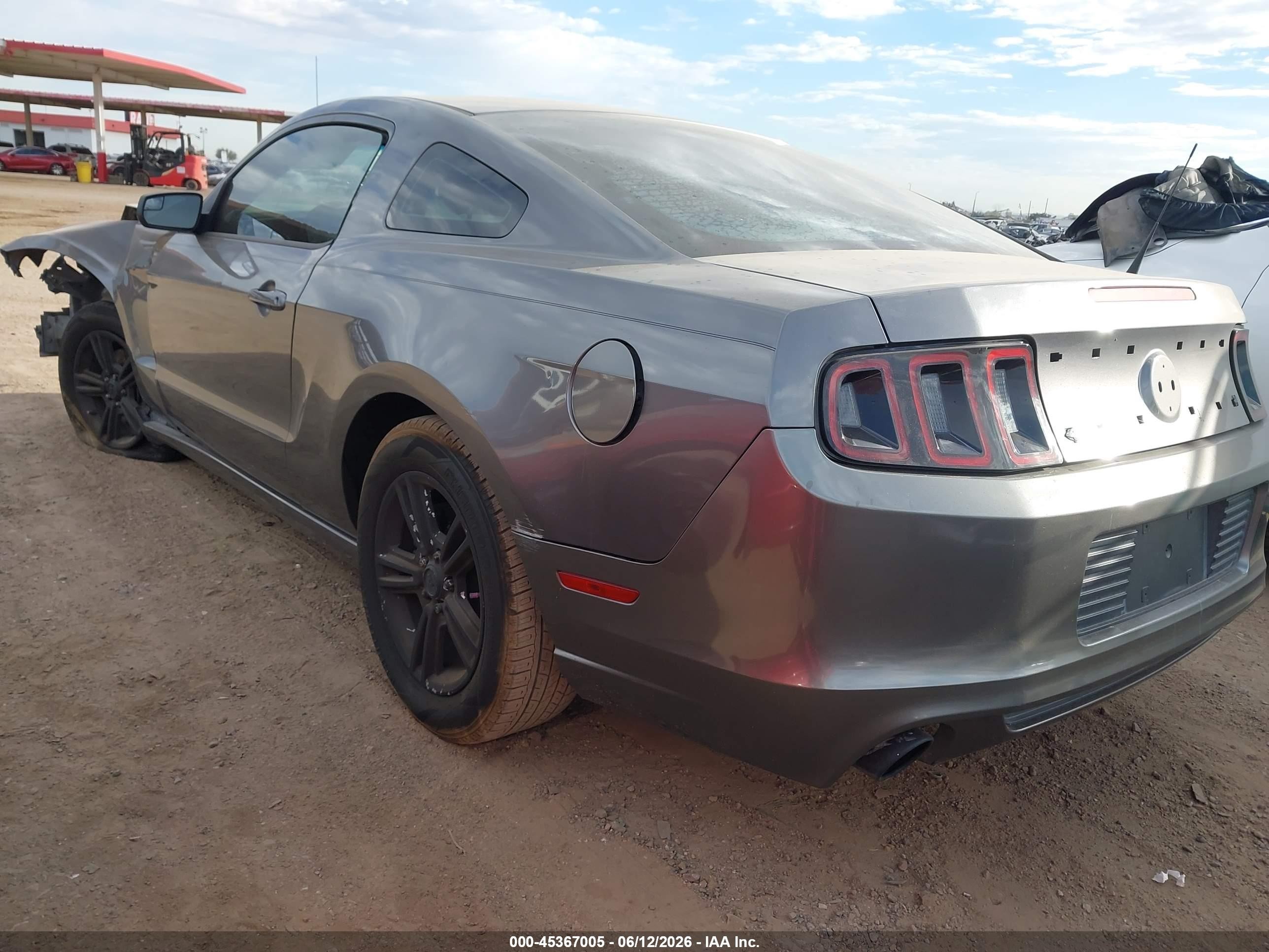 2014 Ford Mustang V6 Gray vin: 1ZVBP8AM8E5257385