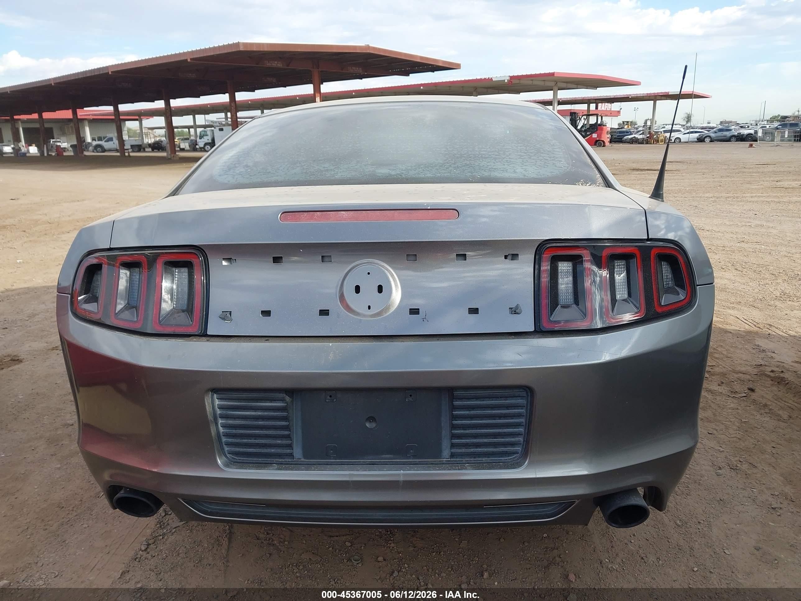 2014 Ford Mustang V6 Gray vin: 1ZVBP8AM8E5257385