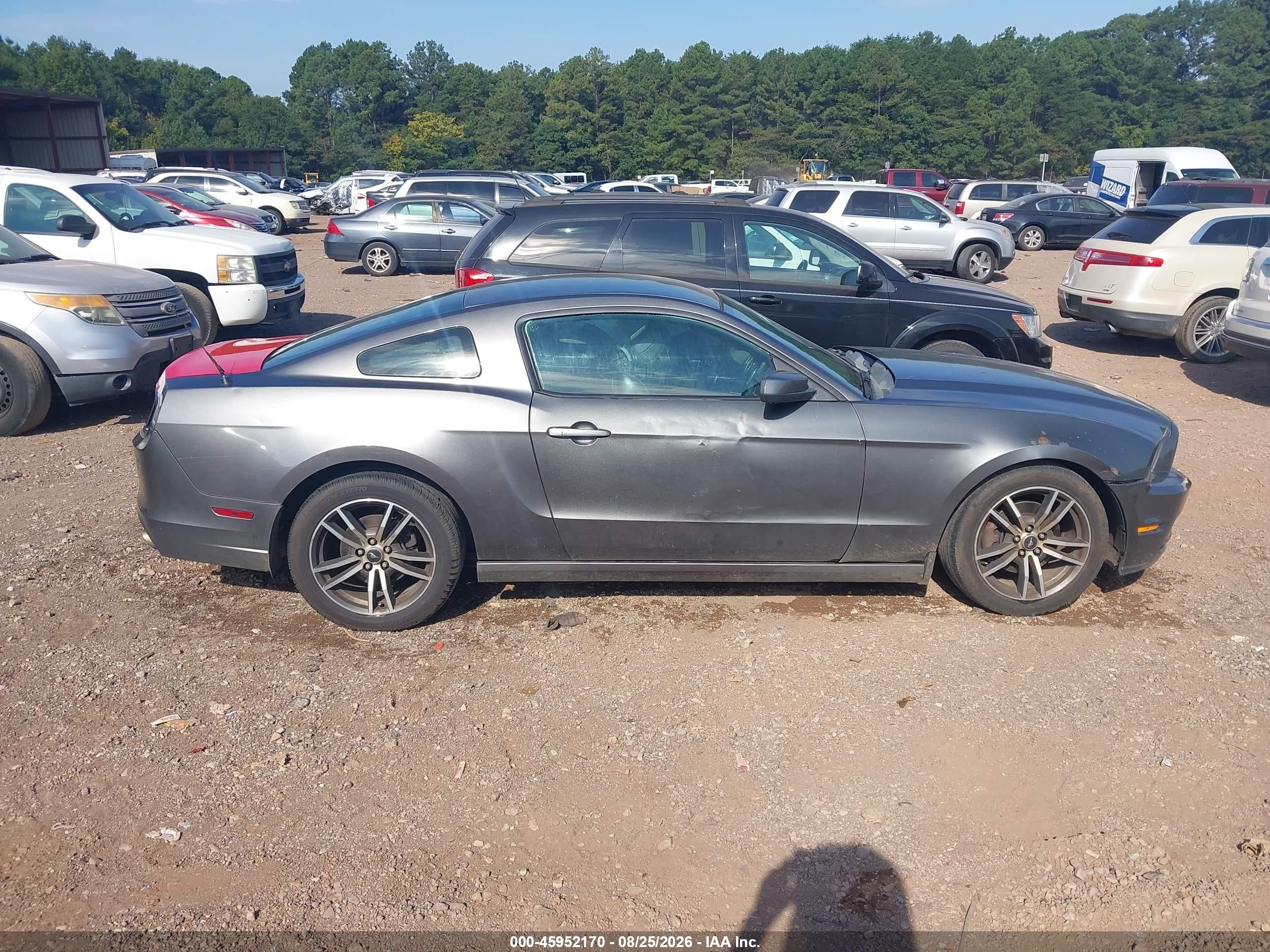 2014 Ford Mustang V6 Premium Gray vin: 1ZVBP8AM8E5282318