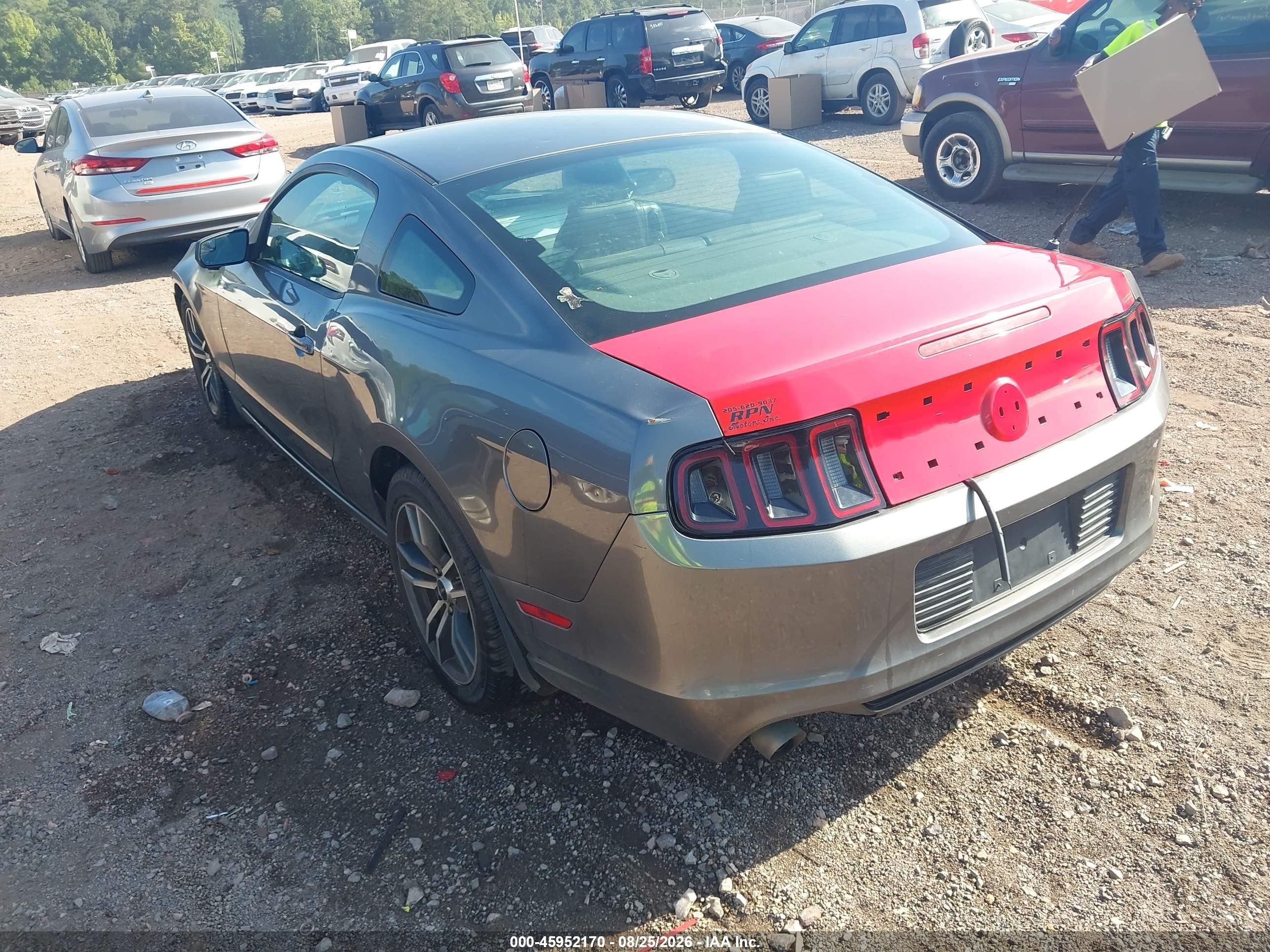 2014 Ford Mustang V6 Premium Gray vin: 1ZVBP8AM8E5282318