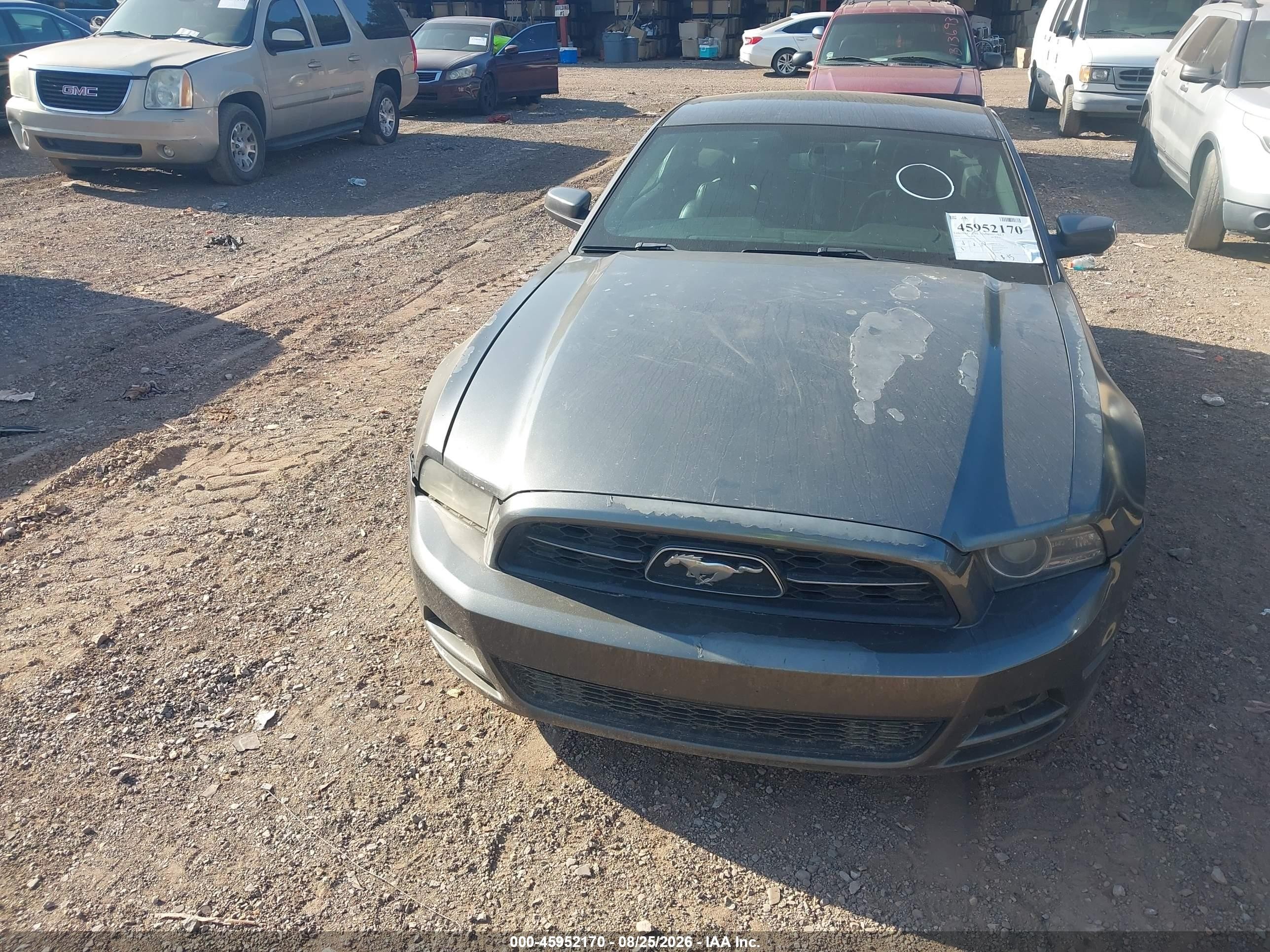 2014 Ford Mustang V6 Premium Gray vin: 1ZVBP8AM8E5282318