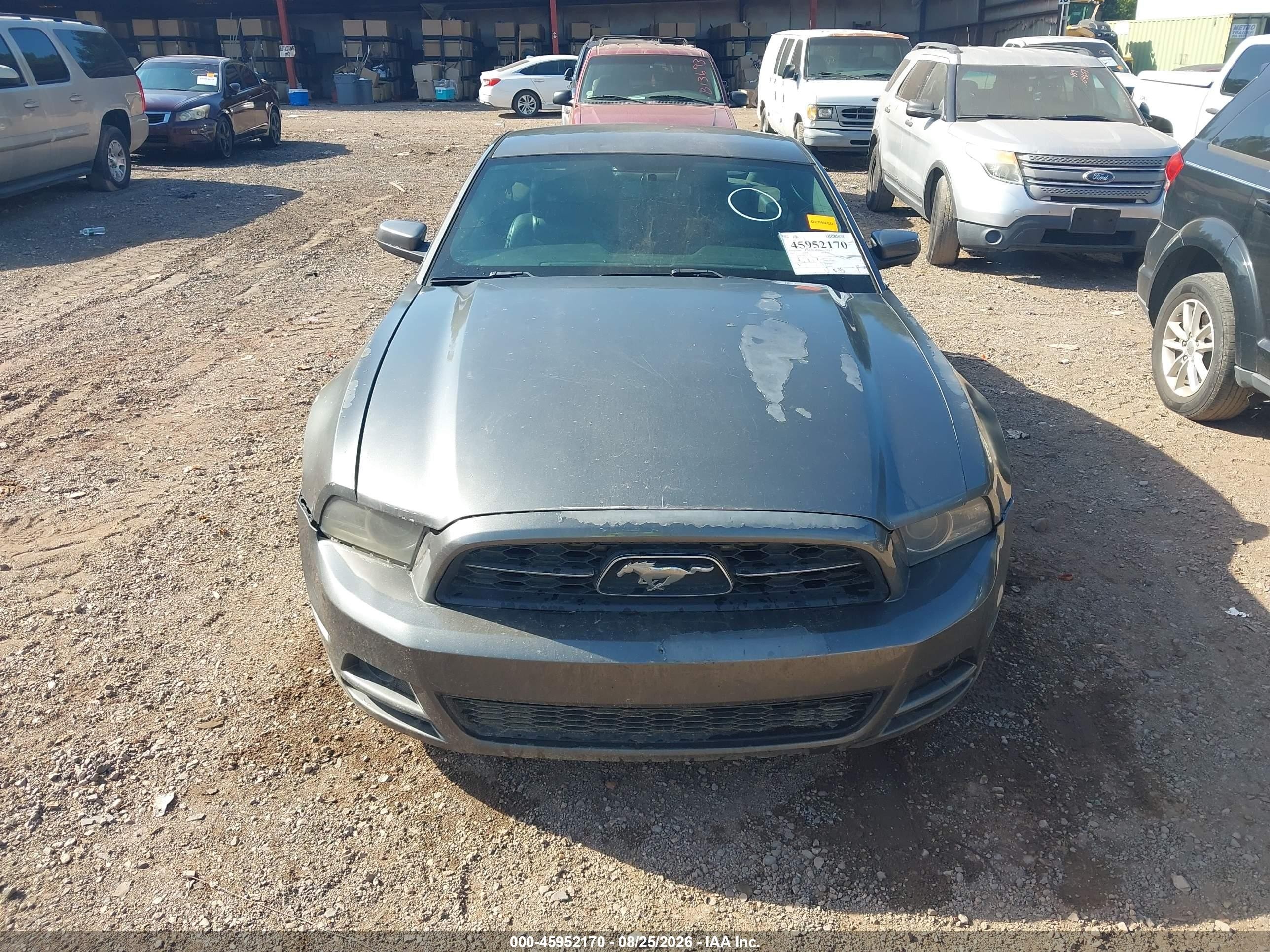 2014 Ford Mustang V6 Premium Gray vin: 1ZVBP8AM8E5282318