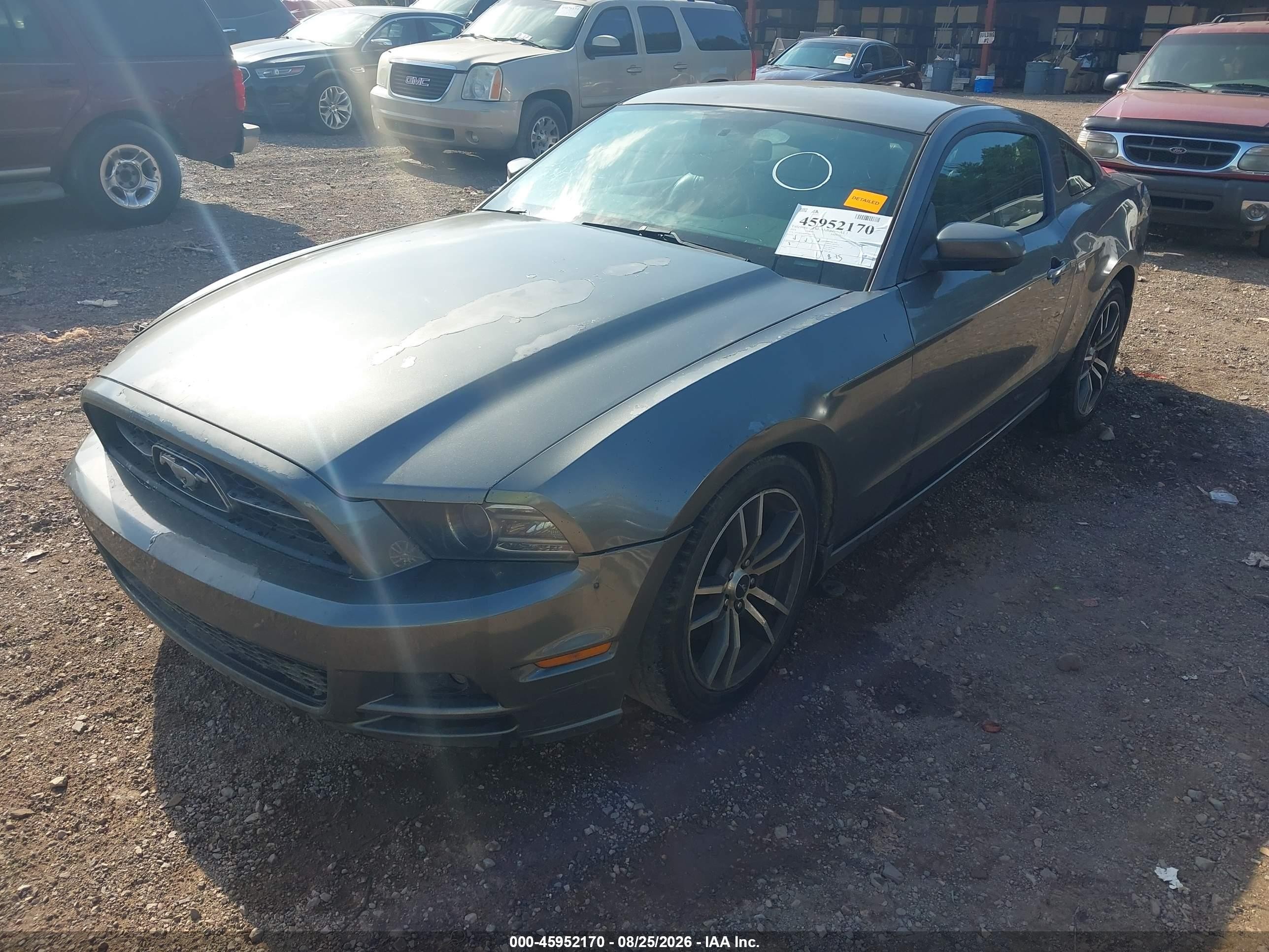 2014 Ford Mustang V6 Premium Gray vin: 1ZVBP8AM8E5282318