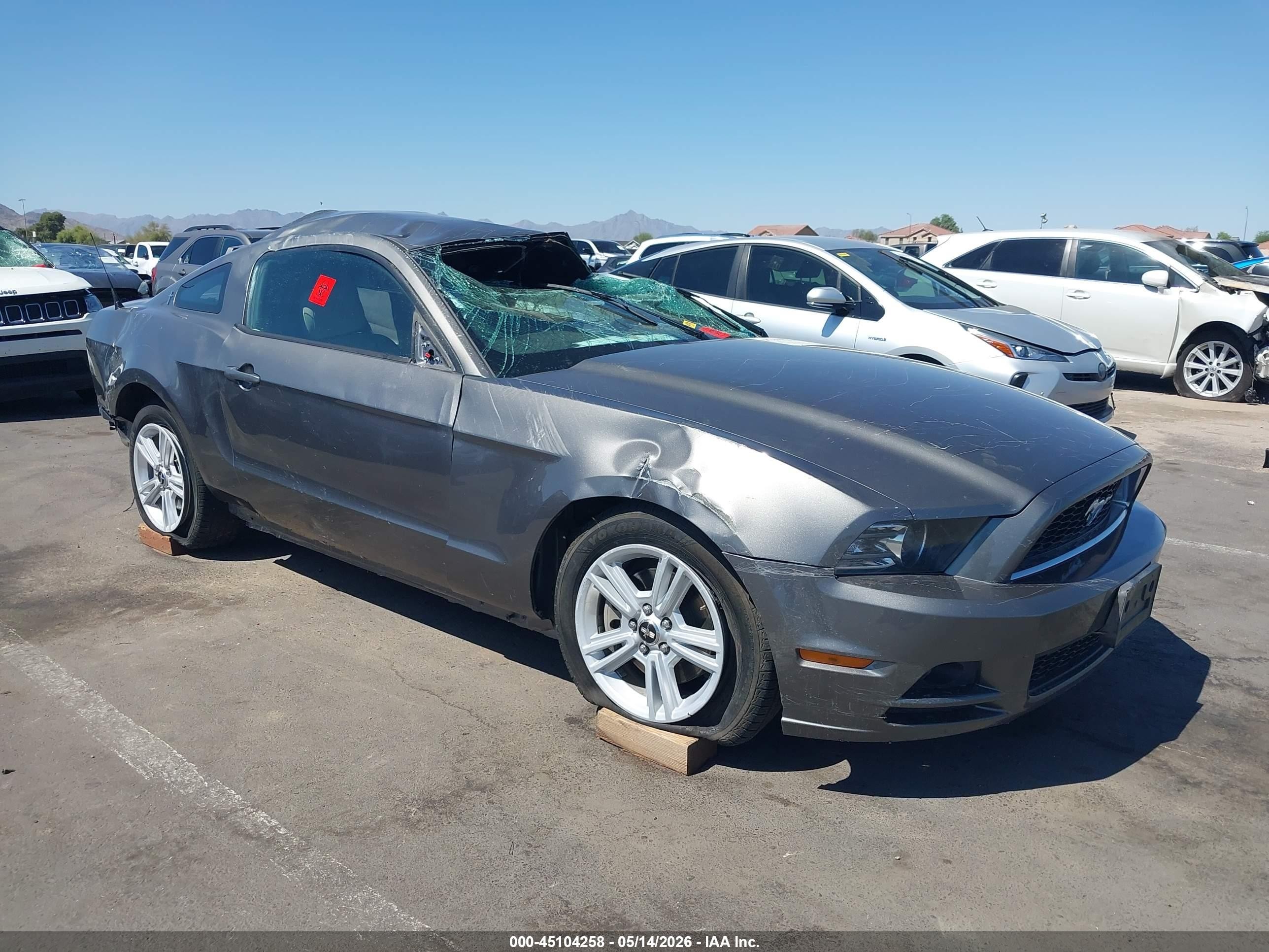 2014 Ford Mustang V6 Серый vin: 1ZVBP8AM8E5291584