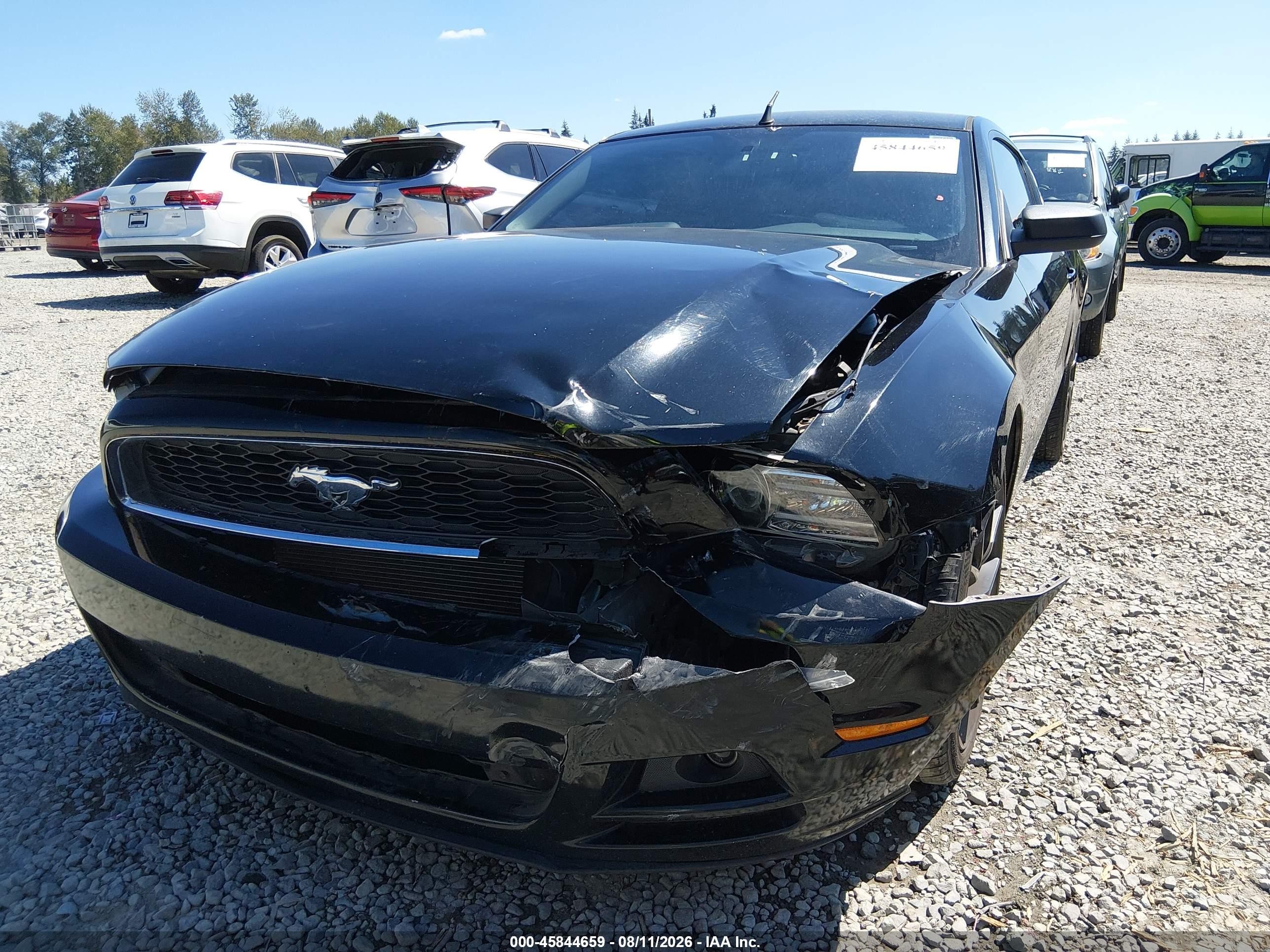 2014 Ford Mustang V6 Black vin: 1ZVBP8AM8E5306438