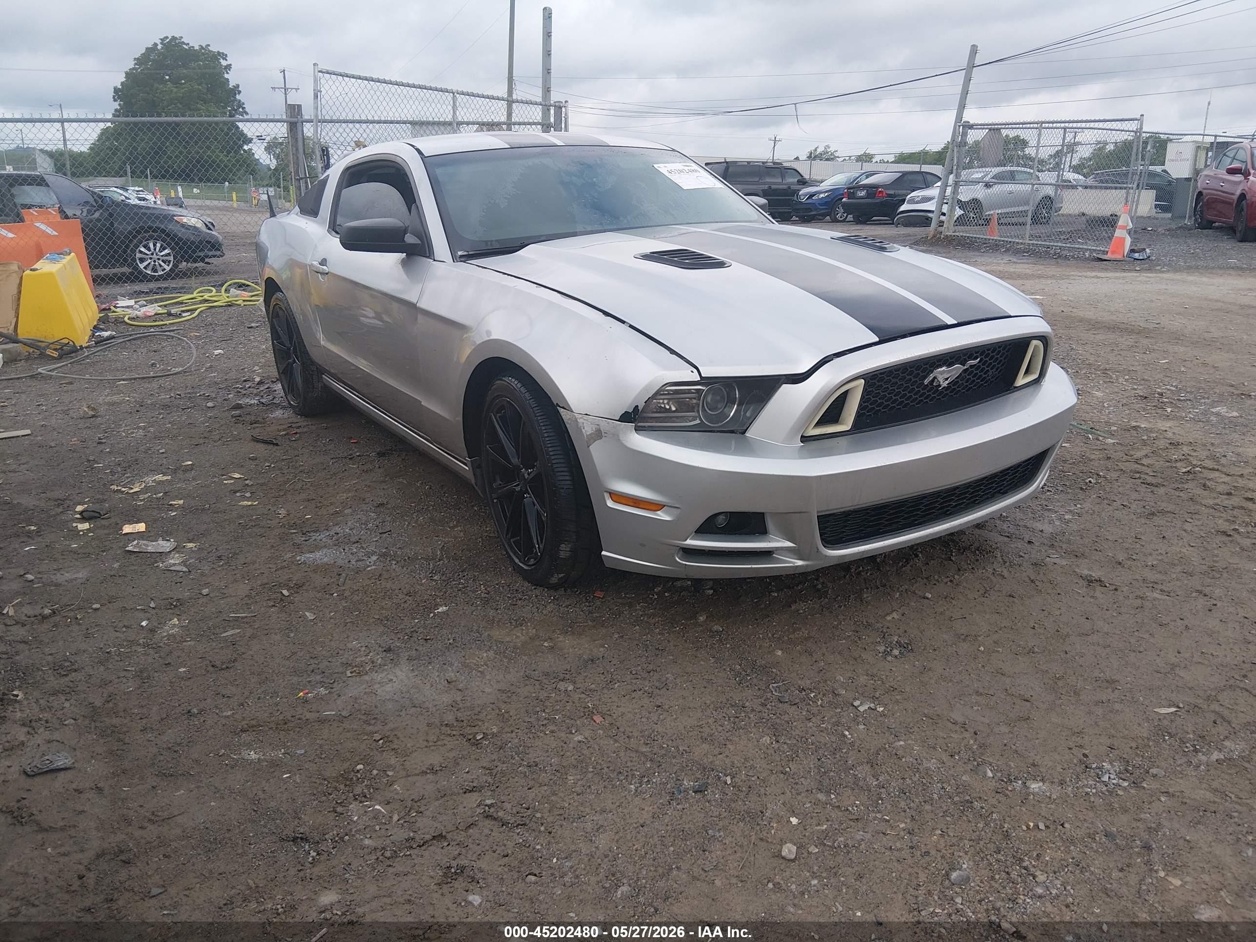 2014 Ford Mustang V6 Серебряный vin: 1ZVBP8AM8E5311574
