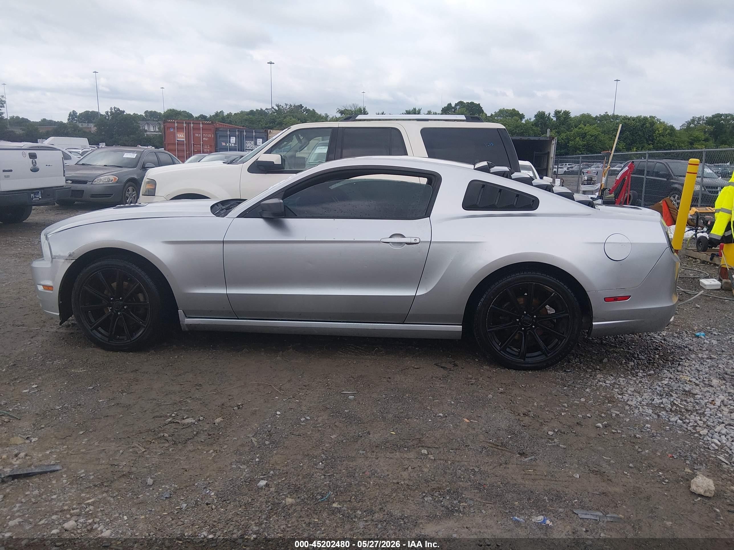 2014 Ford Mustang V6 Серебряный vin: 1ZVBP8AM8E5311574