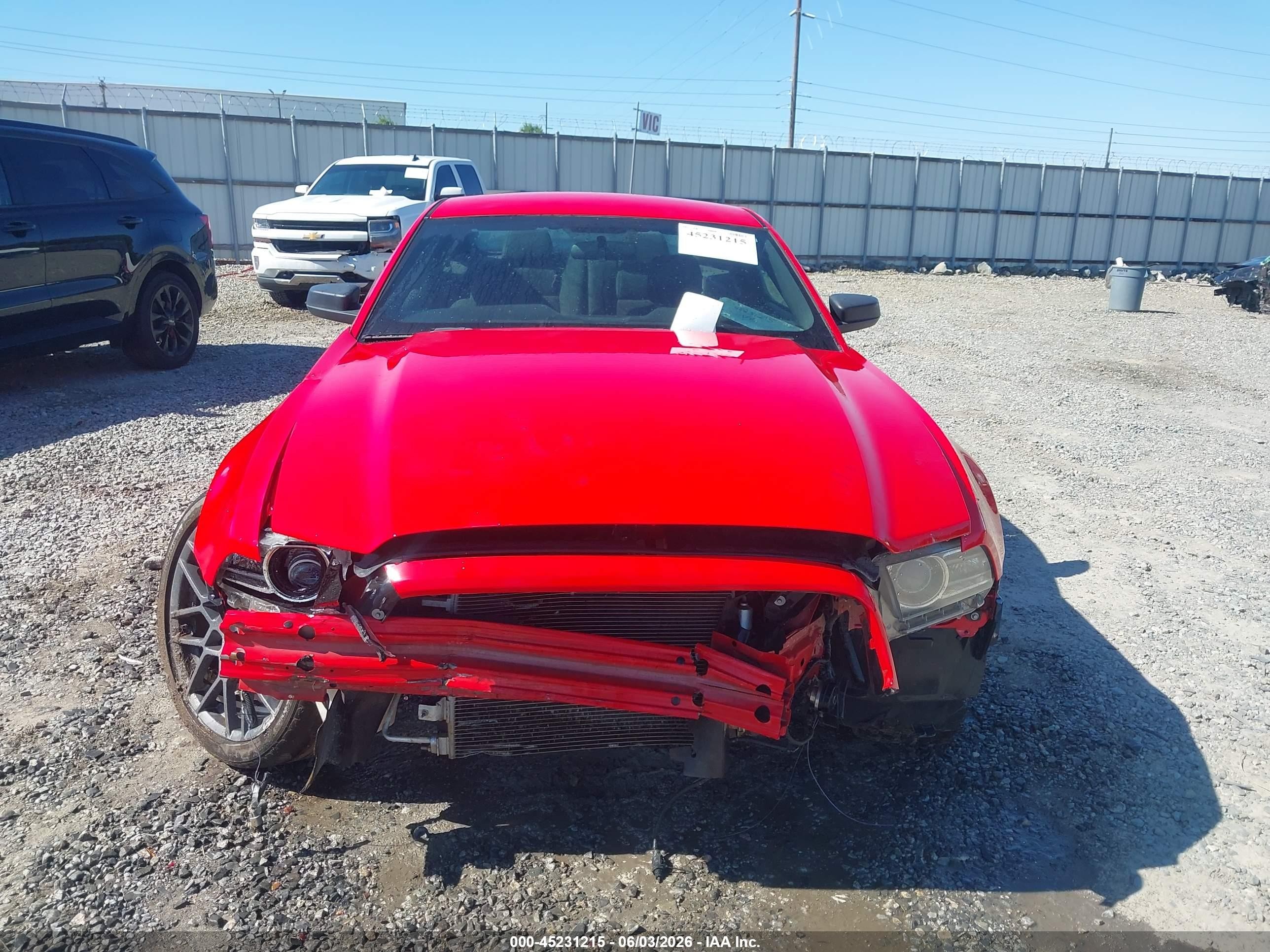 2014 Ford Mustang V6 Красный vin: 1ZVBP8AM8E5324454