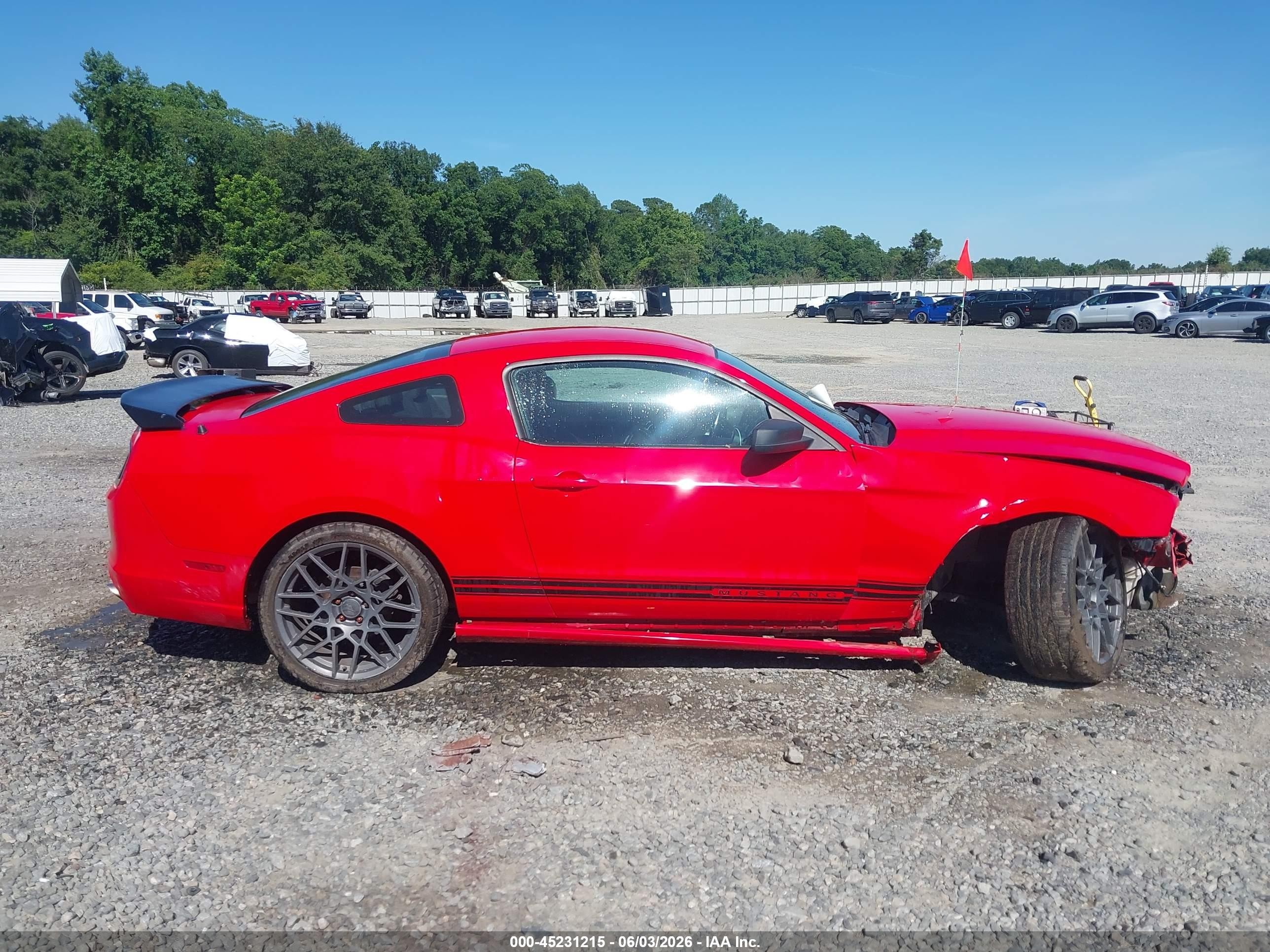 2014 Ford Mustang V6 Красный vin: 1ZVBP8AM8E5324454