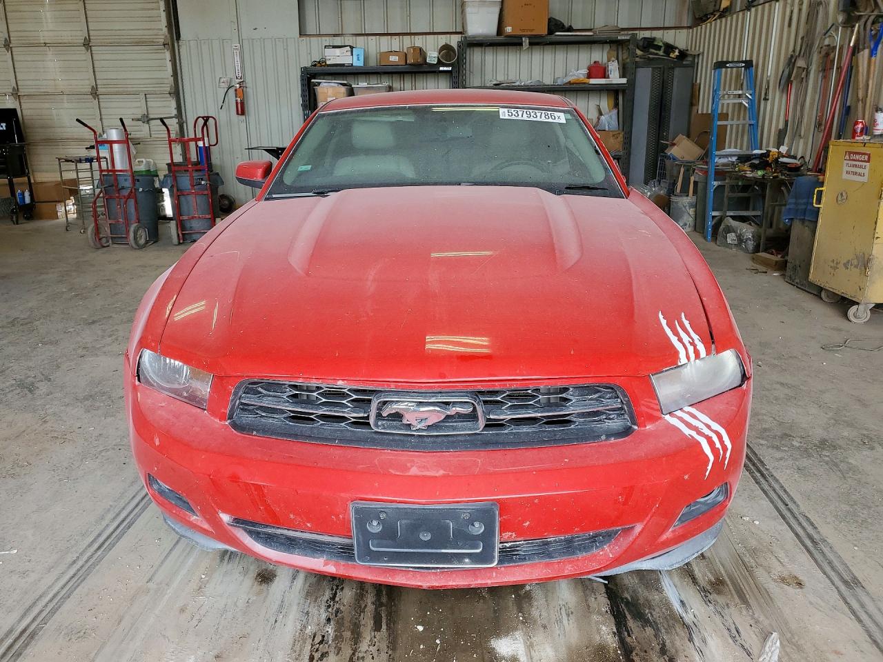 2011 Ford Mustang Red vin: 1ZVBP8AM9B5115011