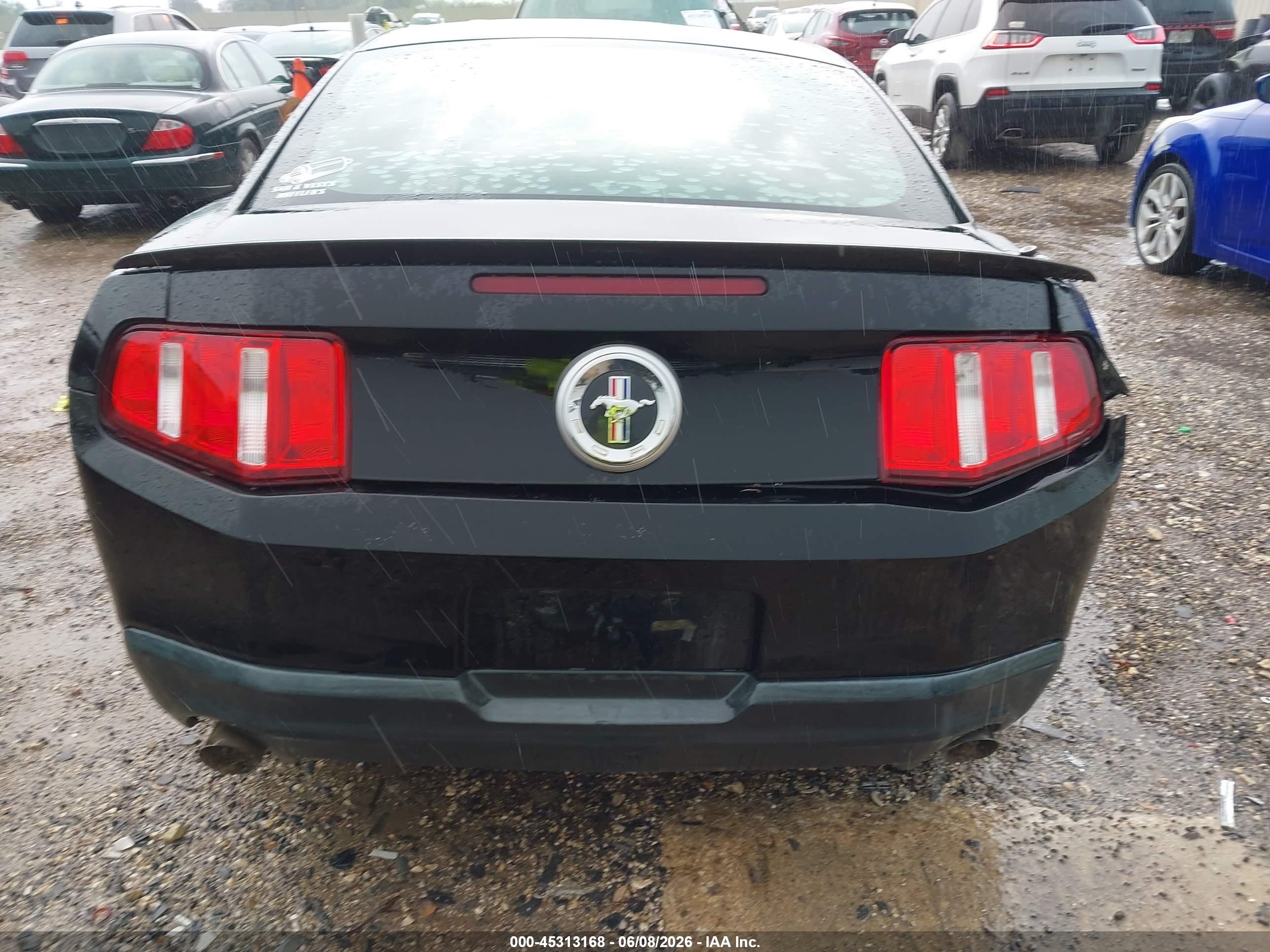 2011 Ford Mustang V6 Black vin: 1ZVBP8AM9B5151832
