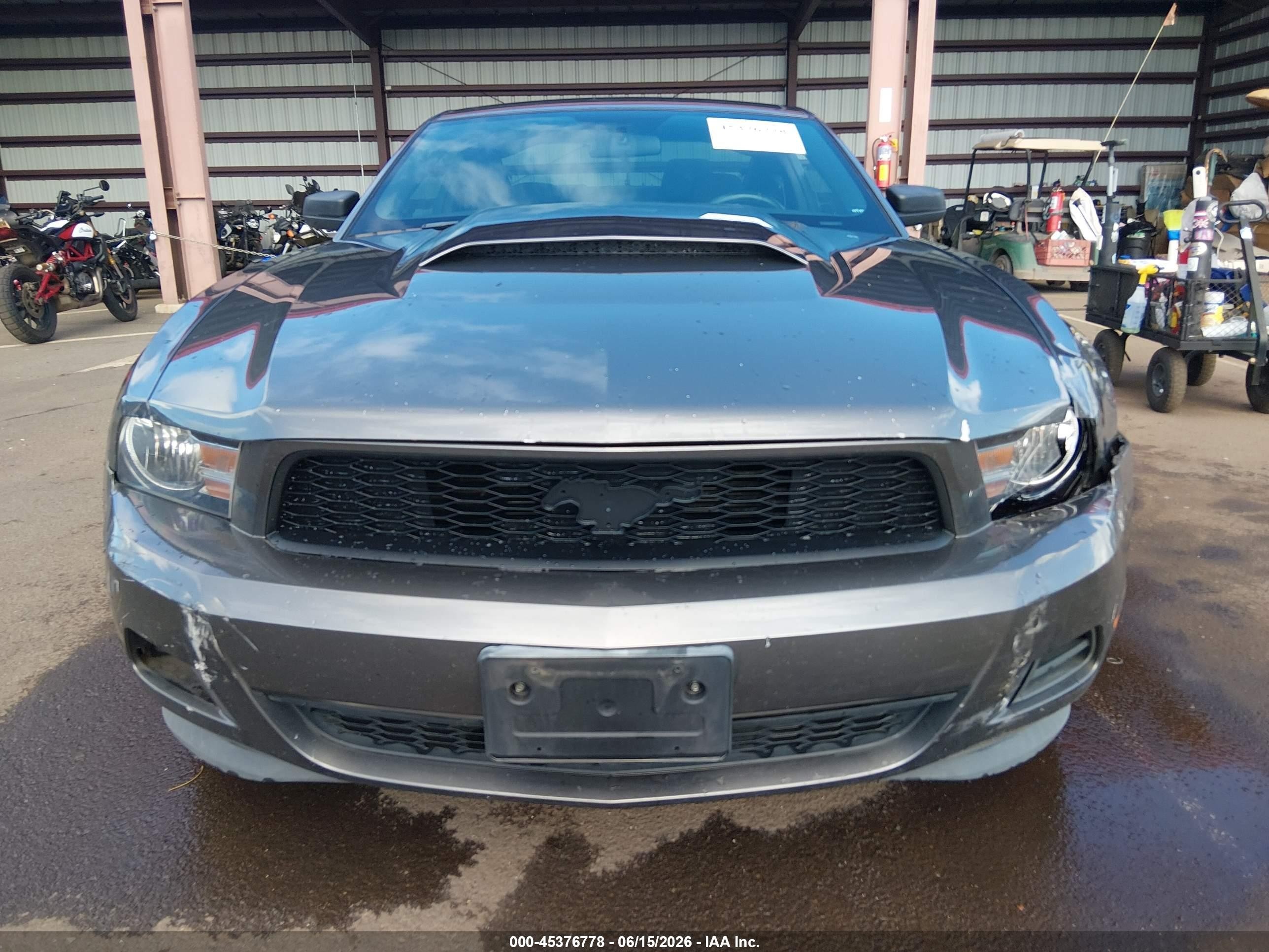 2011 Ford Mustang V6 Gray vin: 1ZVBP8AM9B5152351