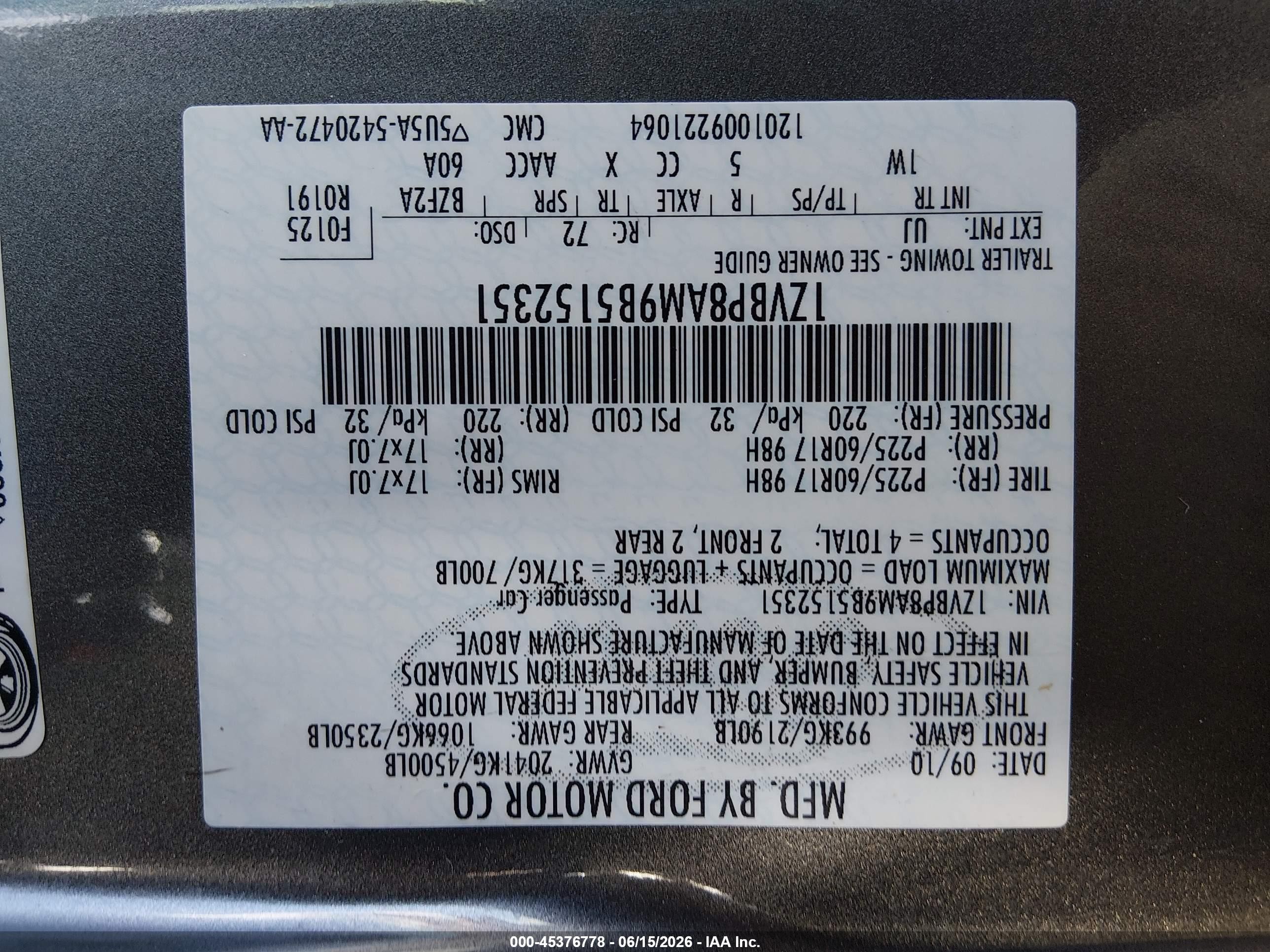 2011 Ford Mustang V6 Gray vin: 1ZVBP8AM9B5152351
