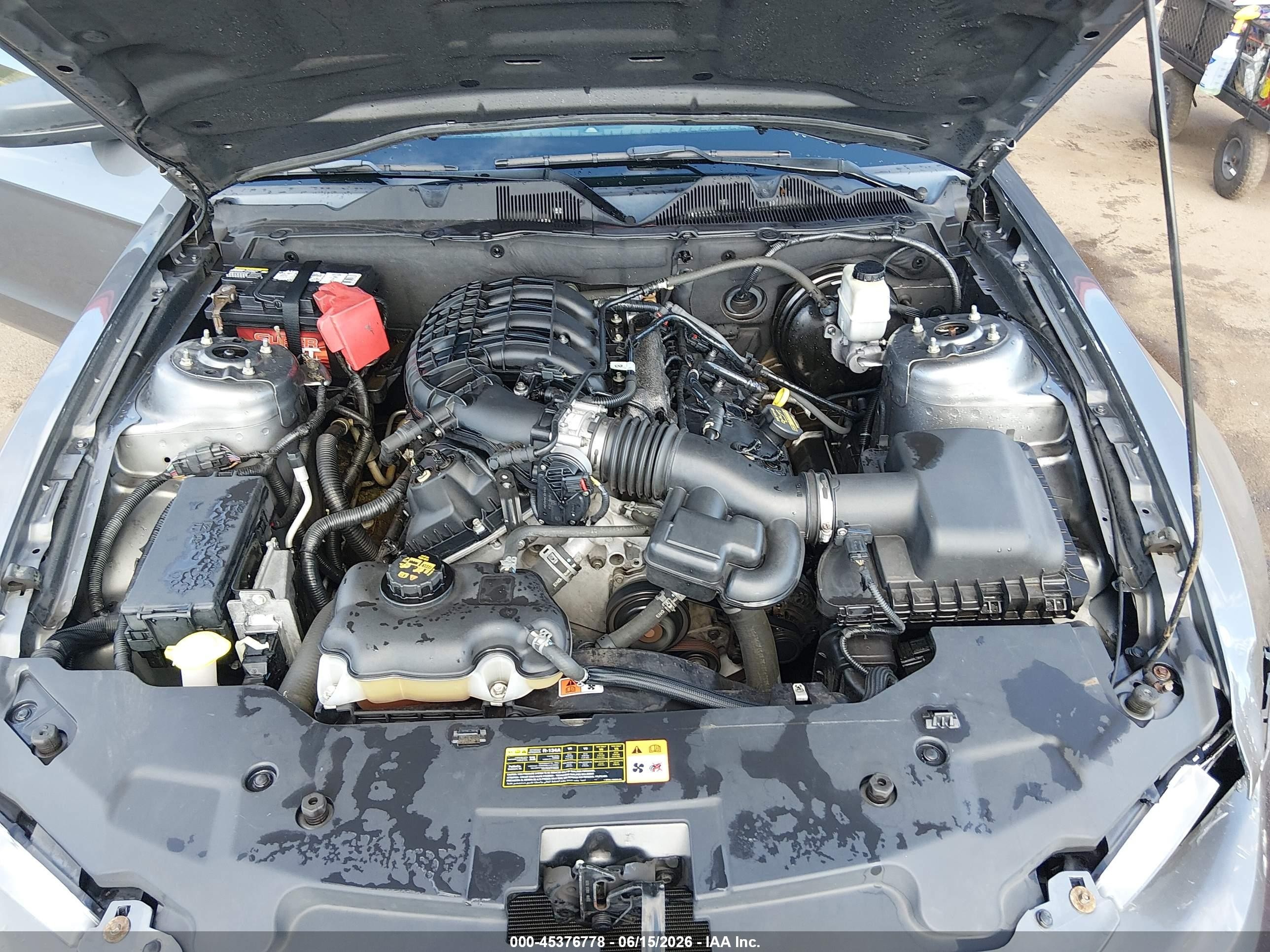 2011 Ford Mustang V6 Gray vin: 1ZVBP8AM9B5152351