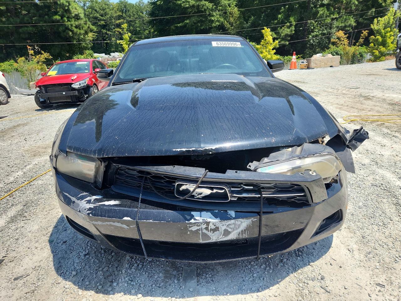 2012 Ford Mustang Black vin: 1ZVBP8AM9C5220522