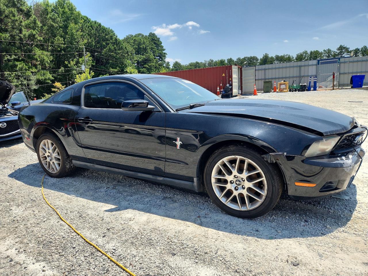 2012 Ford Mustang Black vin: 1ZVBP8AM9C5220522