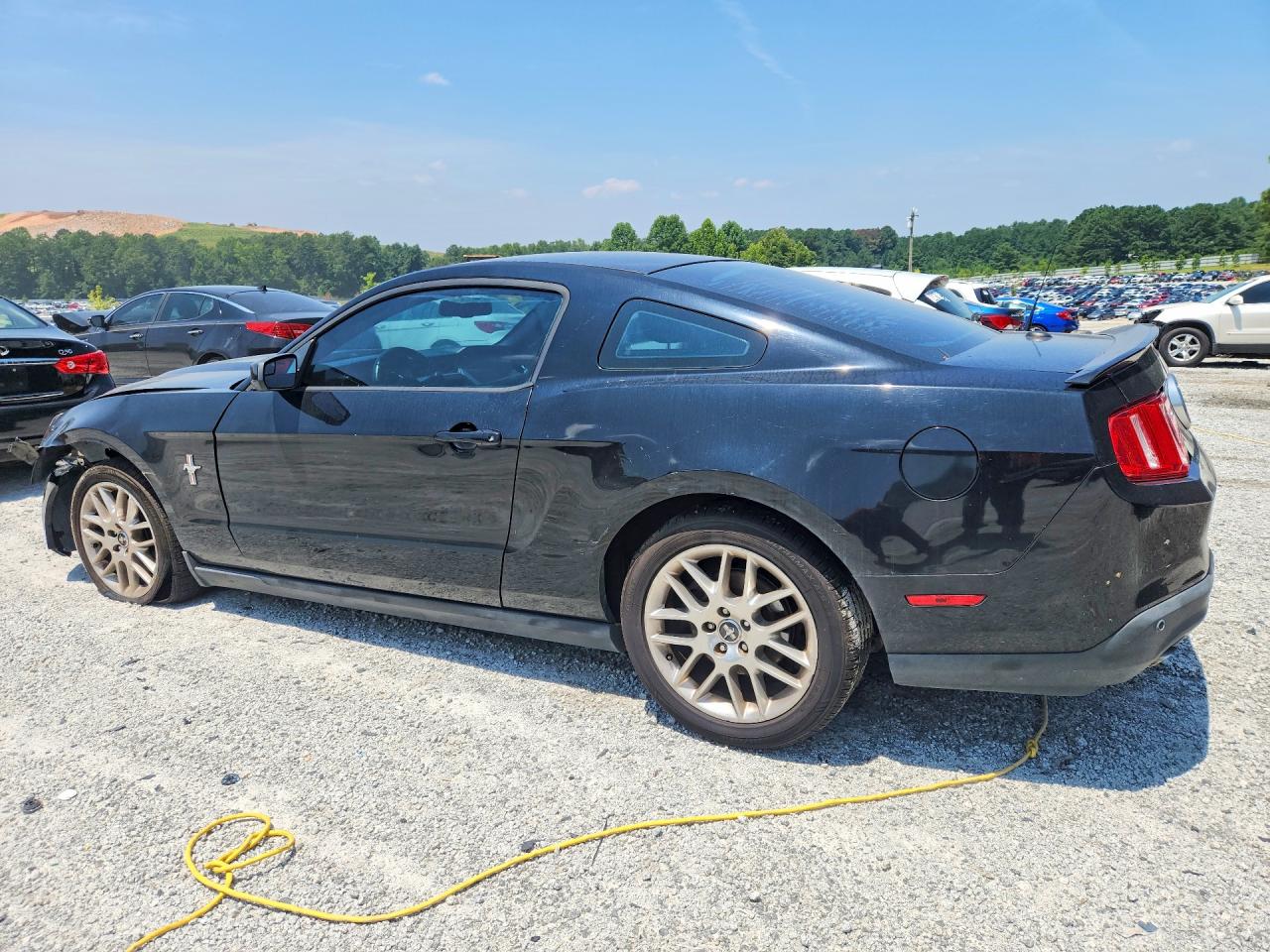 2012 Ford Mustang Black vin: 1ZVBP8AM9C5220522