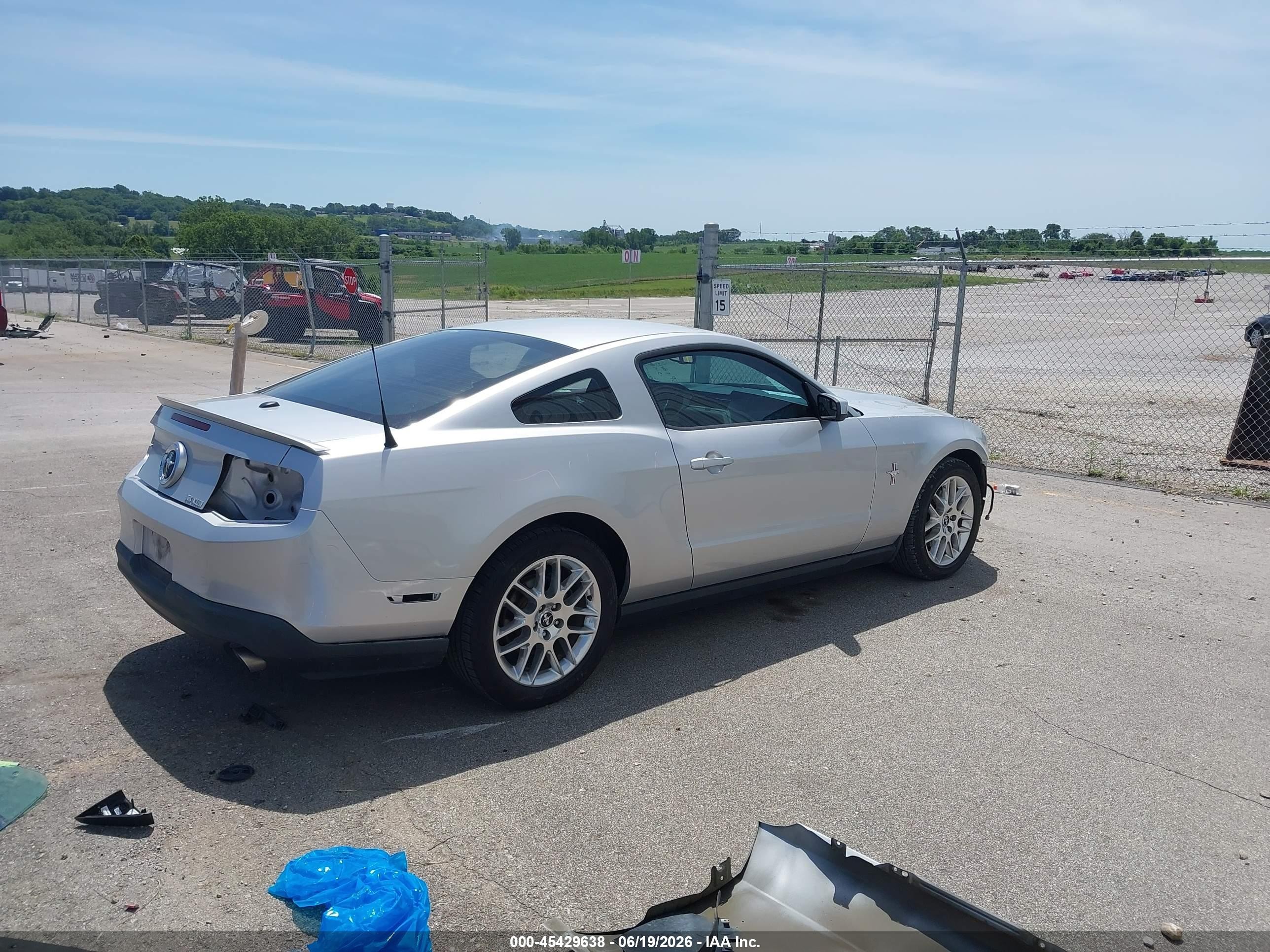 2012 Ford Mustang V6/v6 Premium Silver vin: 1ZVBP8AM9C5221721