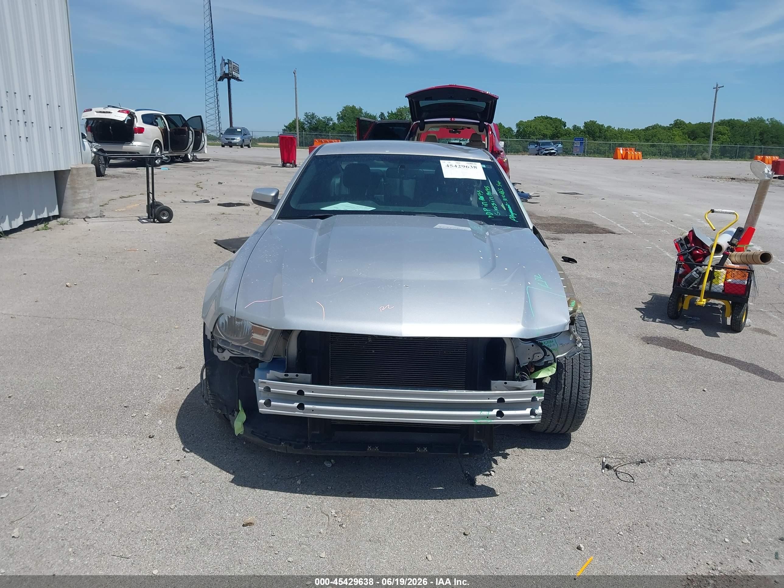 2012 Ford Mustang V6/v6 Premium Silver vin: 1ZVBP8AM9C5221721