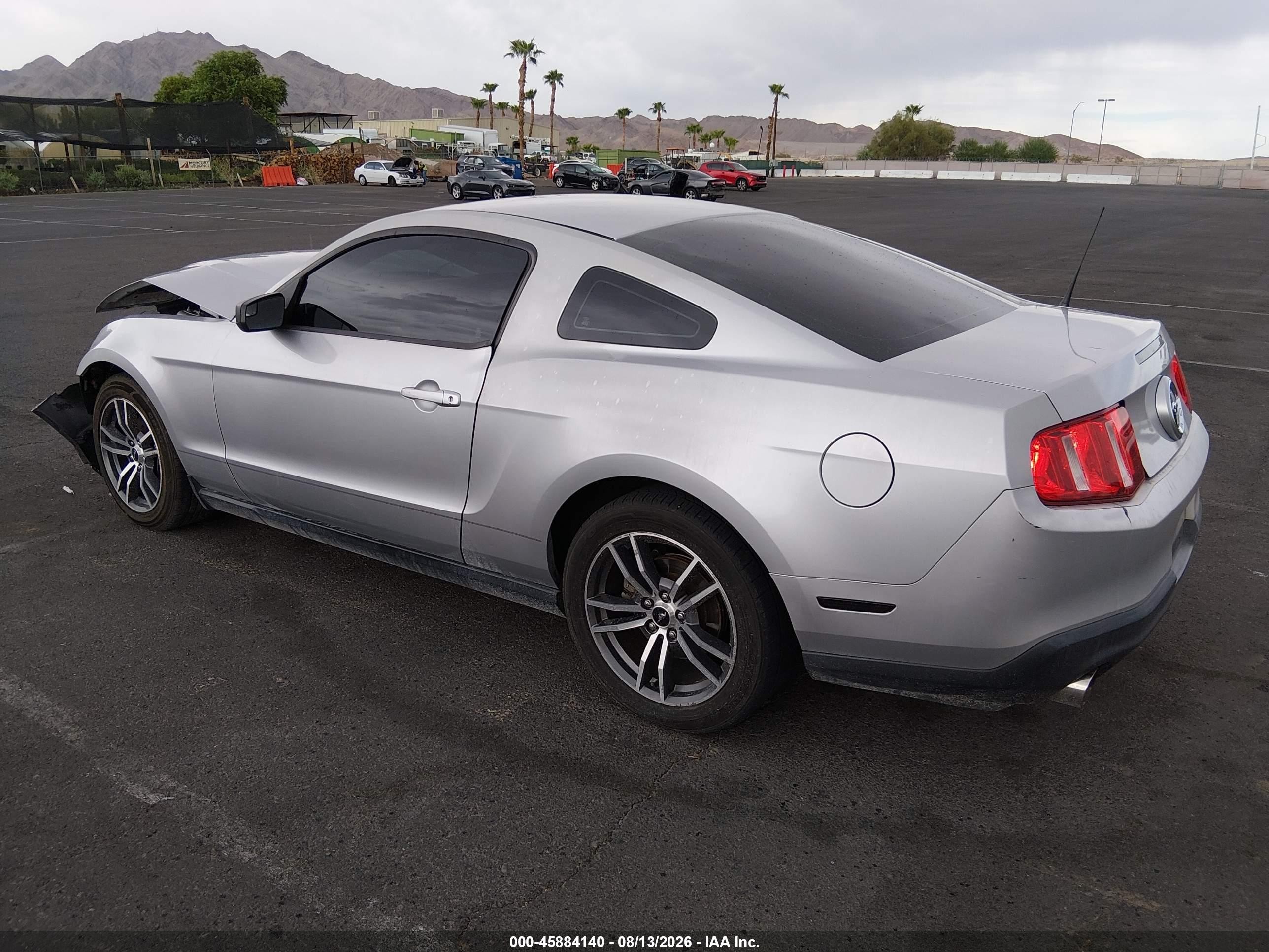 2012 Ford Mustang V6 Silver vin: 1ZVBP8AM9C5234954