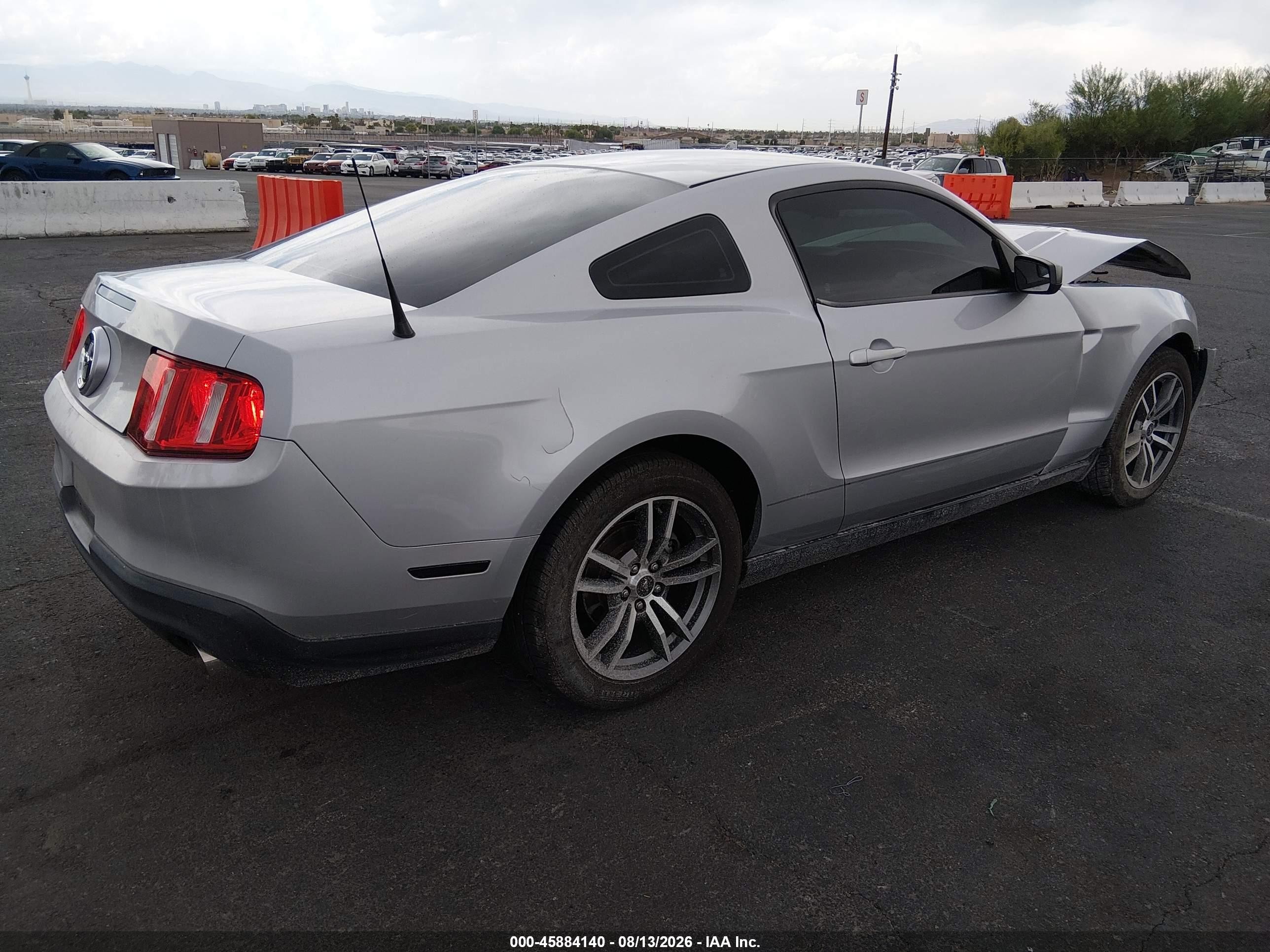 2012 Ford Mustang V6 Silver vin: 1ZVBP8AM9C5234954