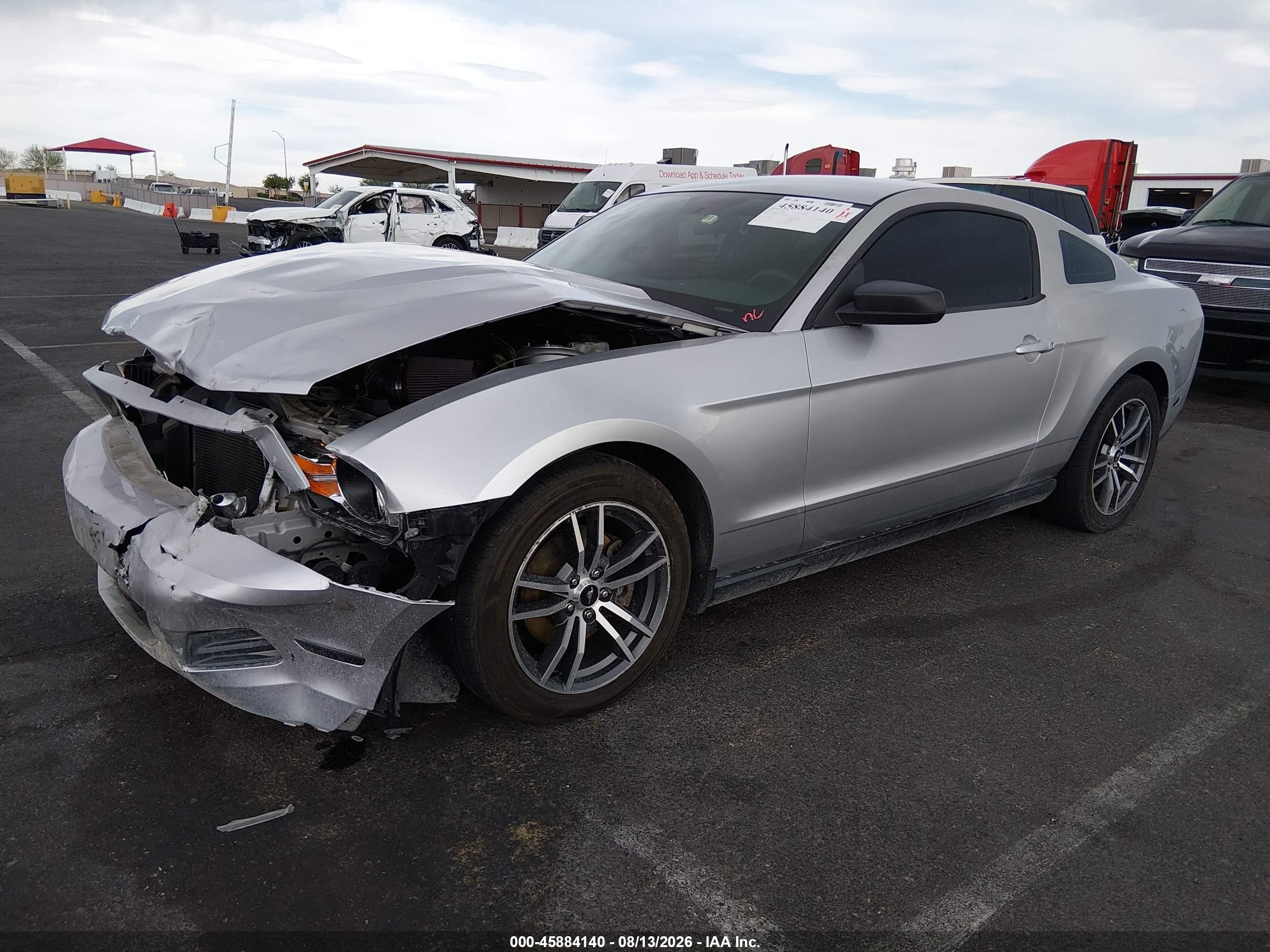 2012 Ford Mustang V6 Silver vin: 1ZVBP8AM9C5234954