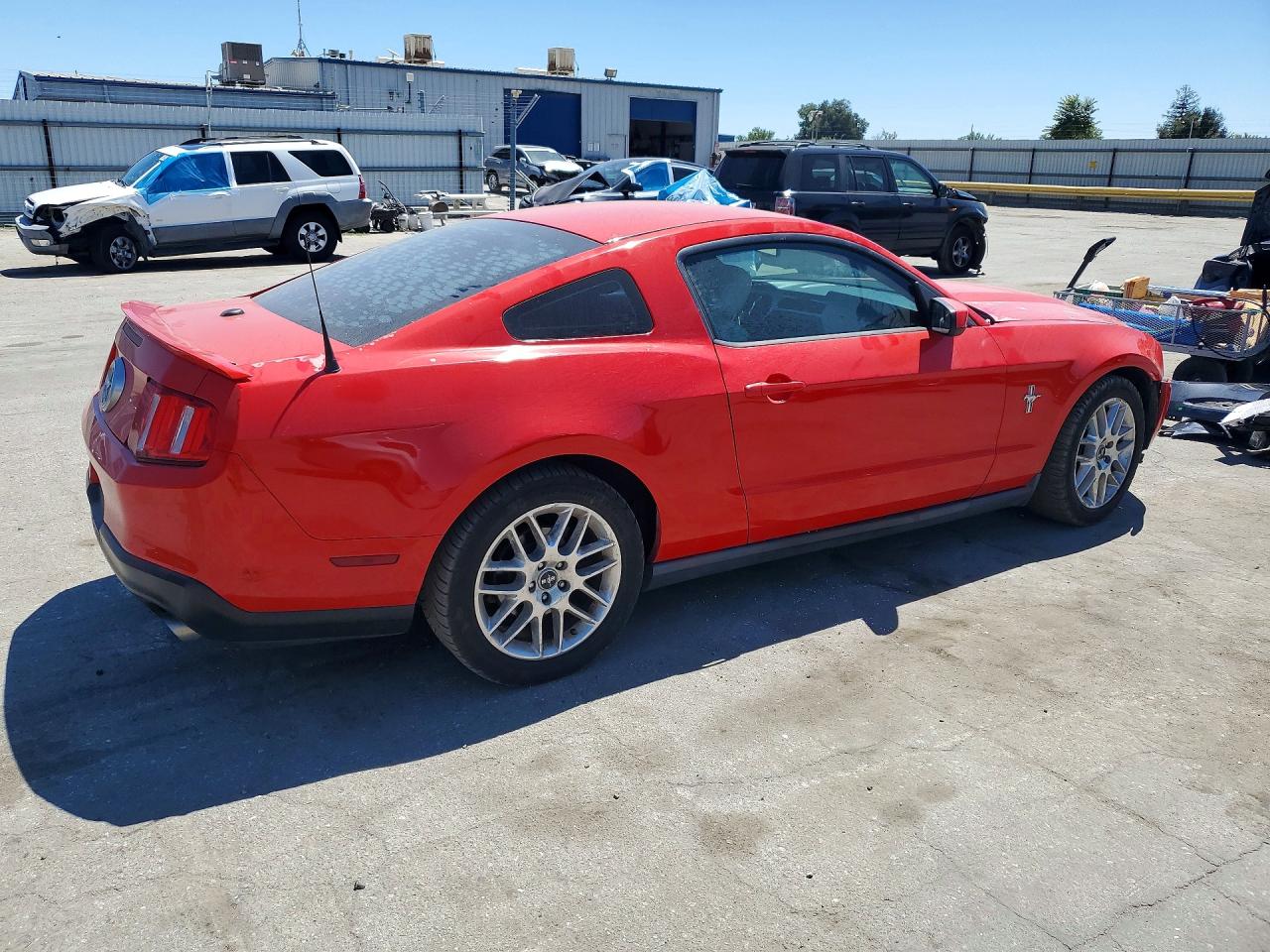 2012 Ford Mustang Red vin: 1ZVBP8AM9C5235845