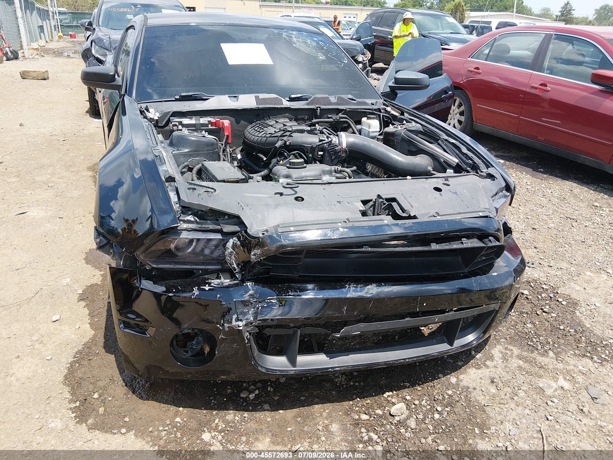 2012 Ford Mustang V6 Premium Black vin: 1ZVBP8AM9C5244643
