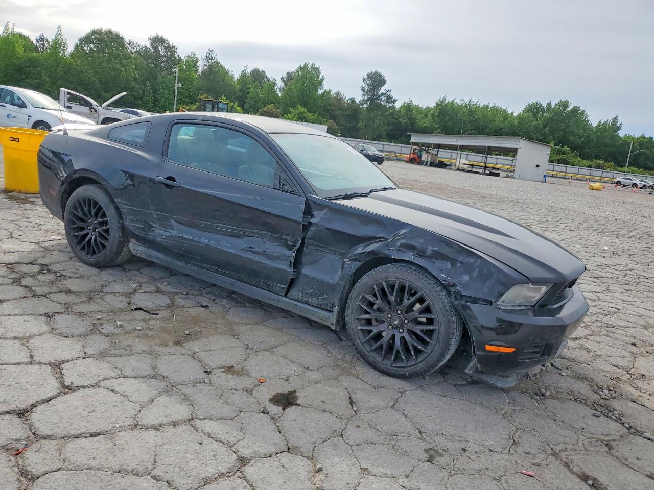 2012 Ford Mustang Black vin: 1ZVBP8AM9C5253908