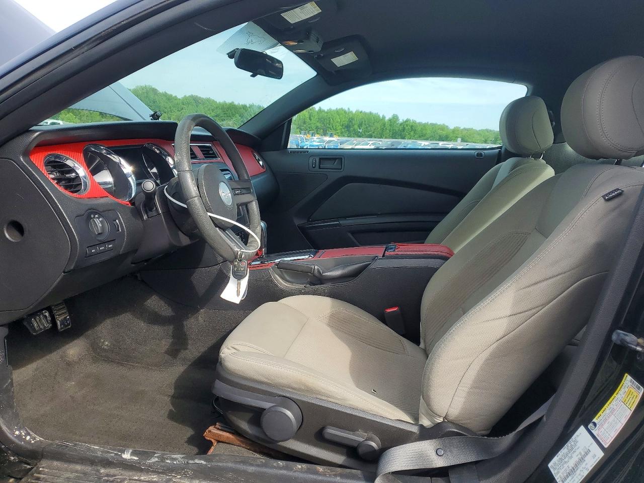 2012 Ford Mustang Black vin: 1ZVBP8AM9C5253908