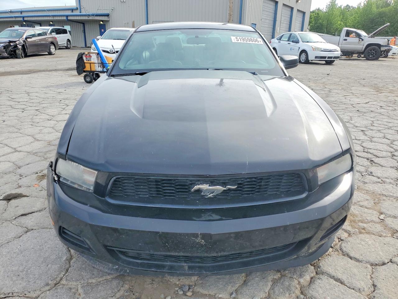 2012 Ford Mustang Black vin: 1ZVBP8AM9C5253908