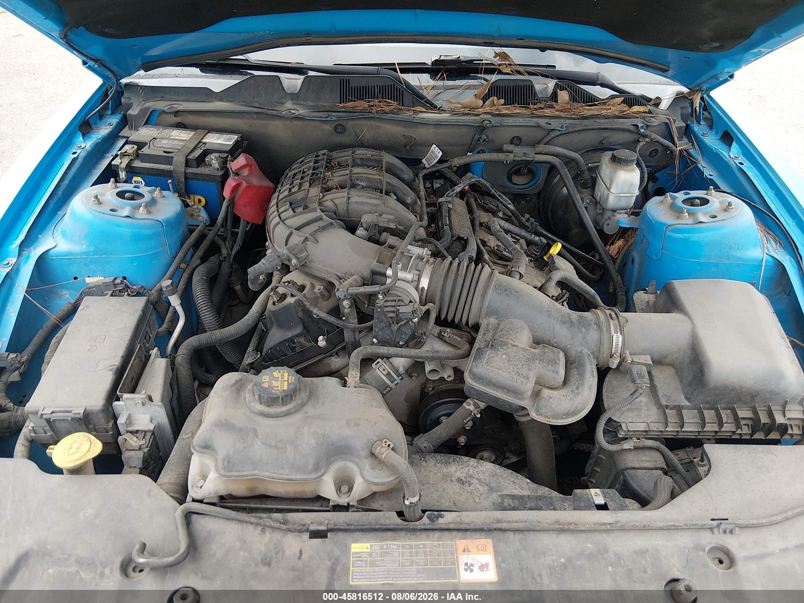 2012 Ford Mustang V6 Premium Blue vin: 1ZVBP8AM9C5269803