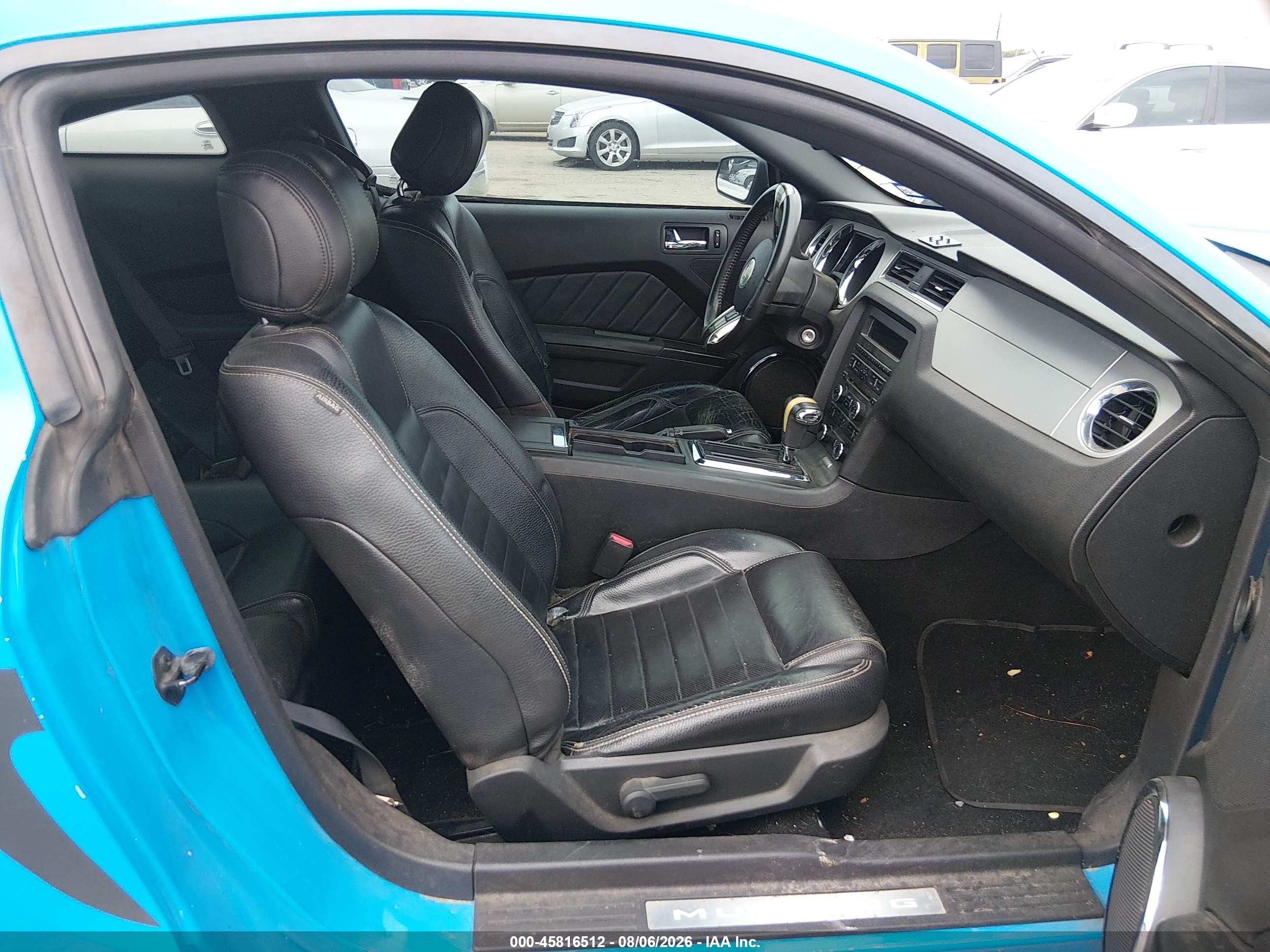 2012 Ford Mustang V6 Premium Blue vin: 1ZVBP8AM9C5269803