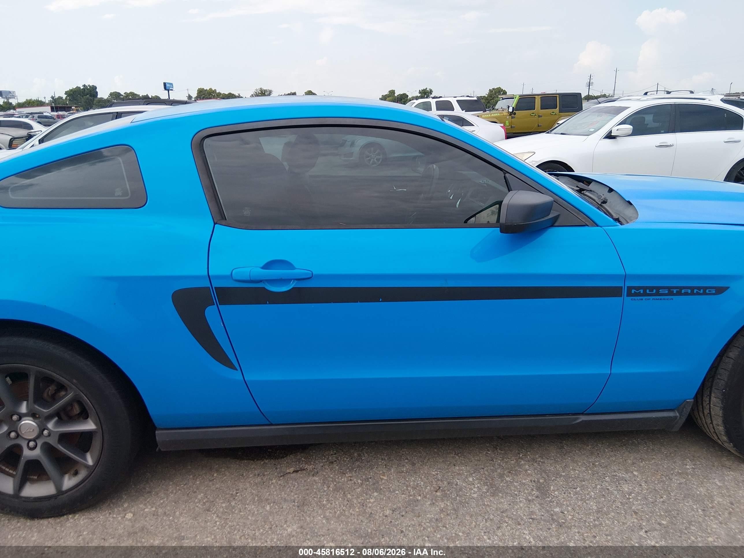 2012 Ford Mustang V6 Premium Blue vin: 1ZVBP8AM9C5269803